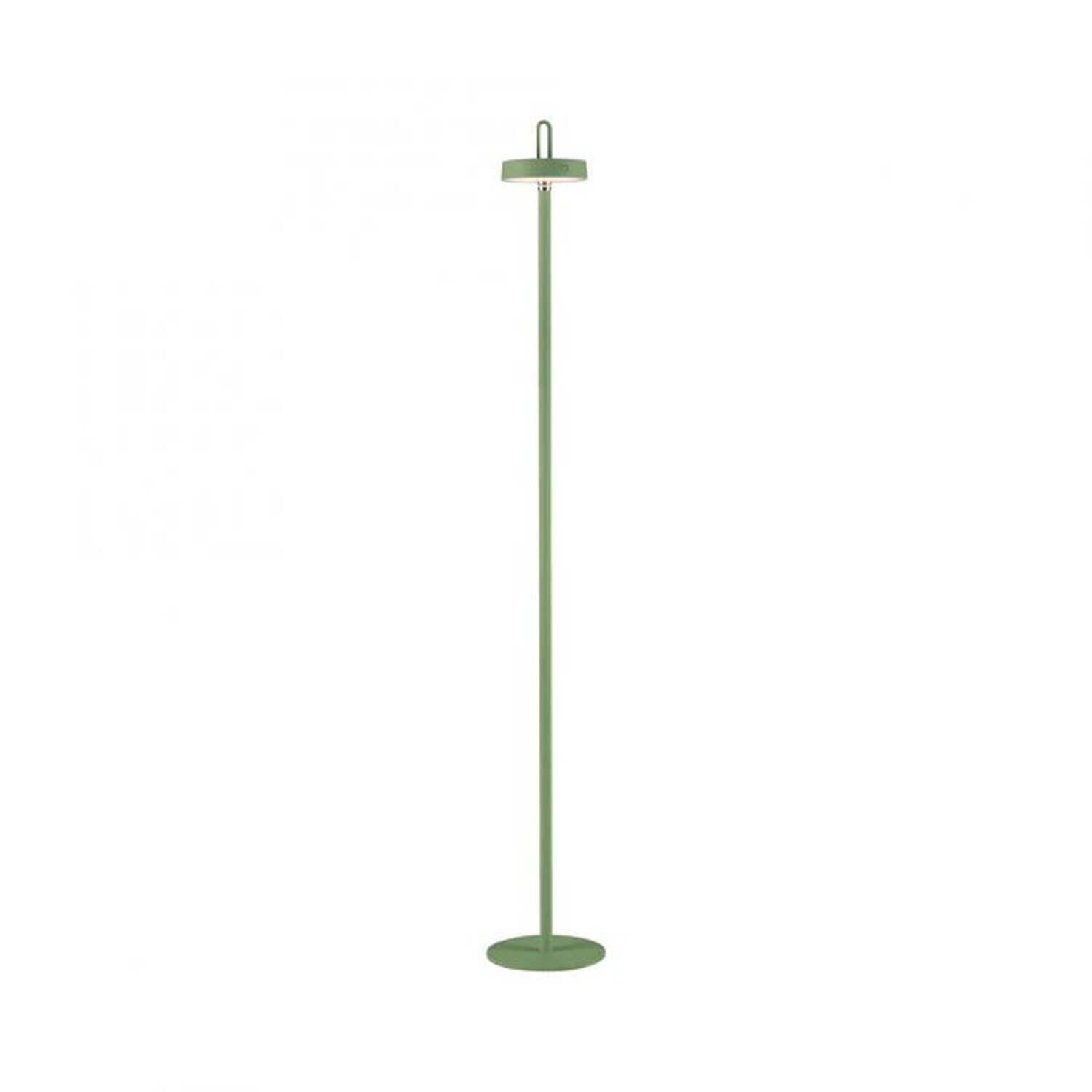 LED Akku Stehleuchte Grün Dimmer Touch IP44 125,2 cm