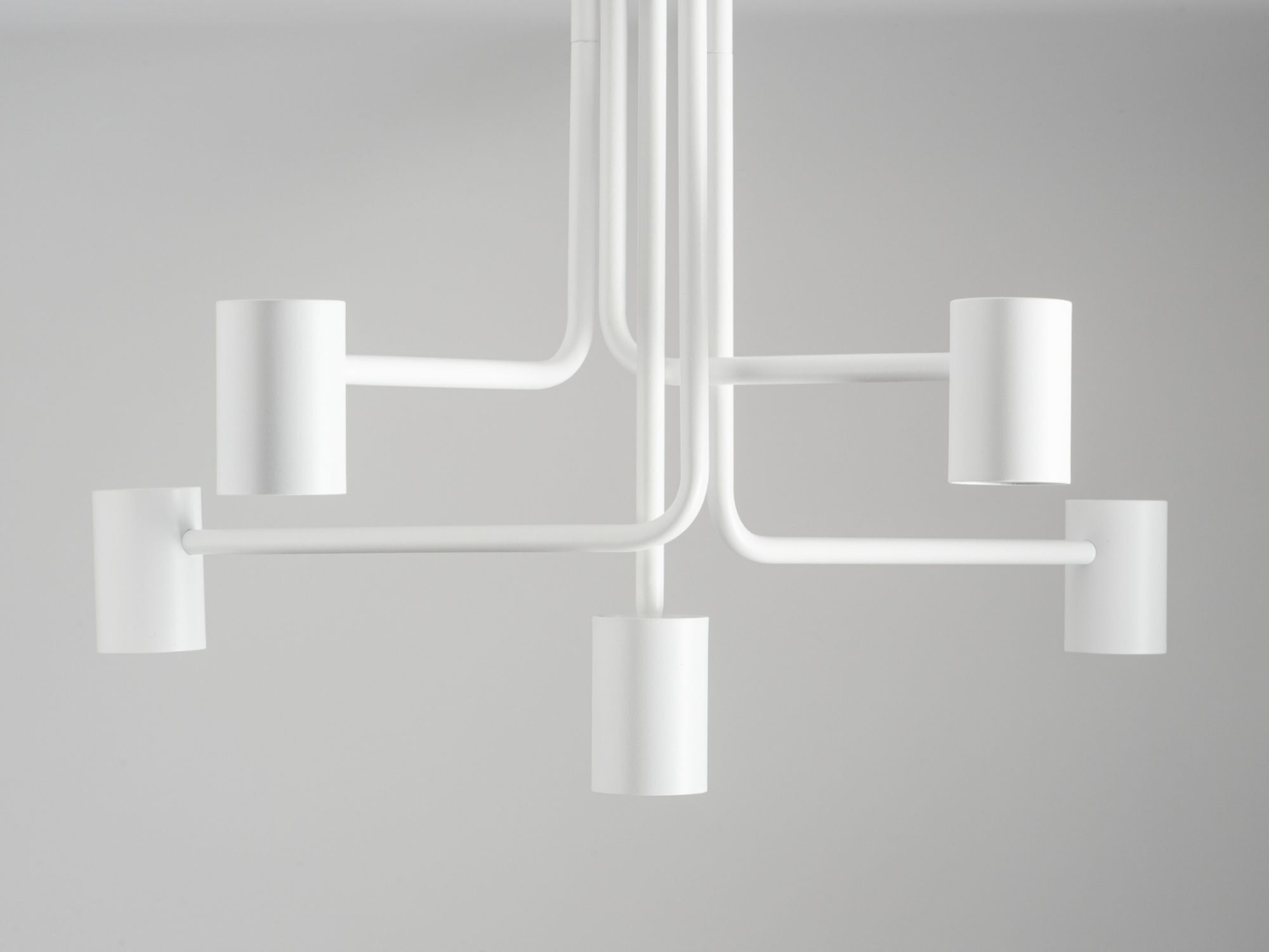 Stehleuchte Weiß Metall Modern Lesen 162 cm 2-flammig