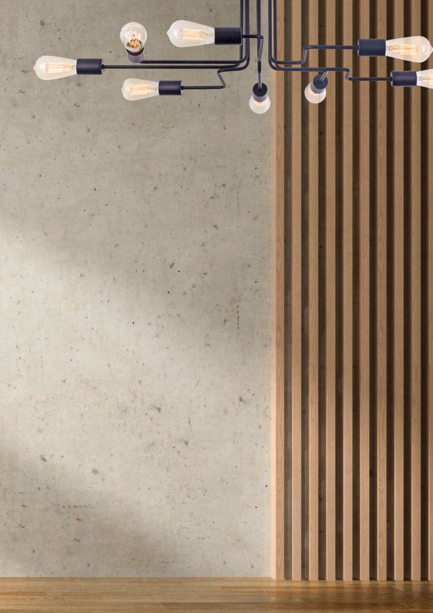 Deckenleuchte Metall E27 Schwarz Retro Design LENI