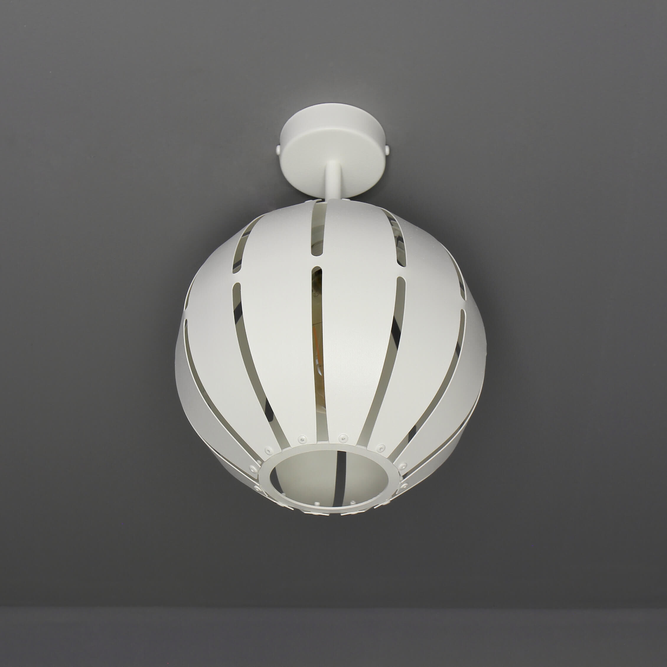 Kleine Deckenlampe Globus Weiß rund Modern