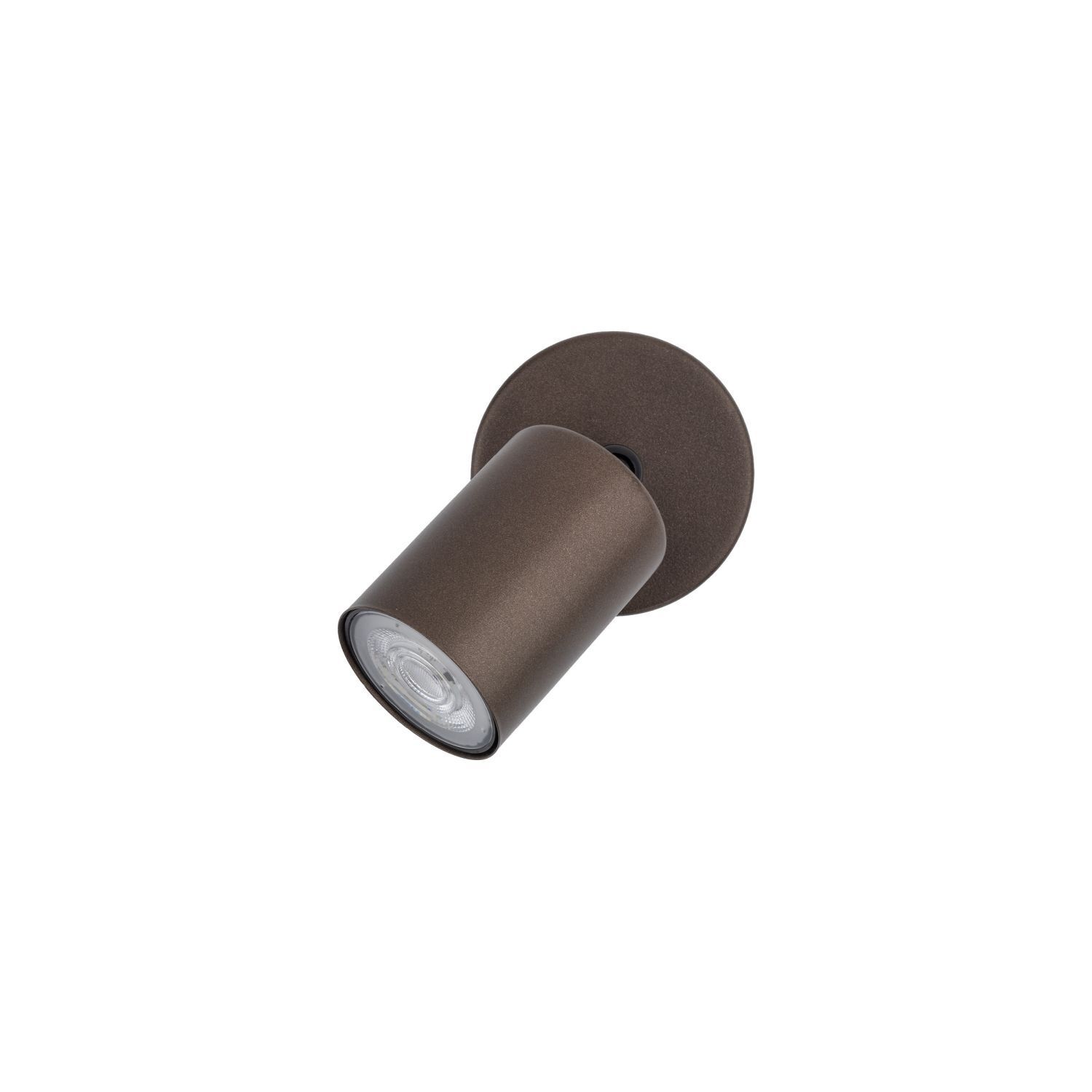 Deckenlampe Metall GU10 verstellbar Ø 12 cm klein Braun LIDIA