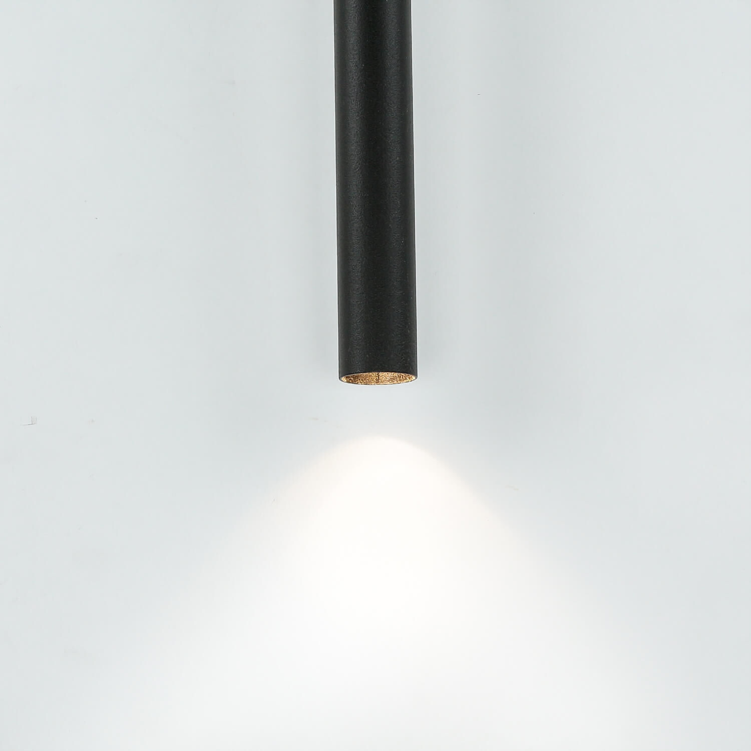 Schwarze Hängelampe Metall Zylinder G9 schmal Lampe