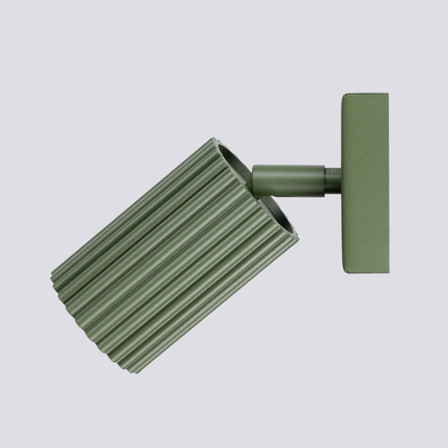 Wandleuchte klein B: 8 cm Grün schwenkbar Aluminium GU10