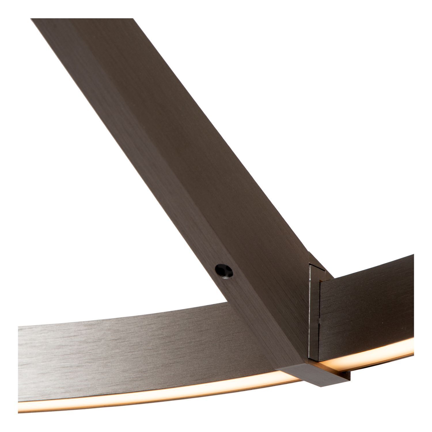 LED Hängelampe Aluminium Grau B:60 cm 2700 K edel leuchte, deckenleuchte, holzoptik, wandlampe, halogenfrei