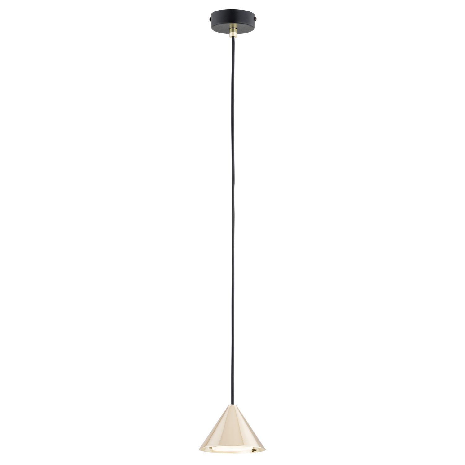 Pendelleuchte Schwarz Gold GX53 Ø 12 cm schmal MIRA