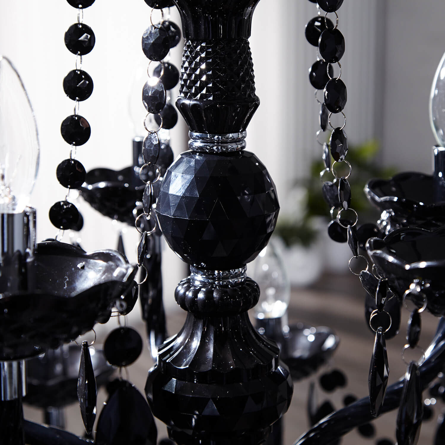 Esszimmer Lampe Designerleuchte Klassisch E14 Schwarz Leuchter, Lampe