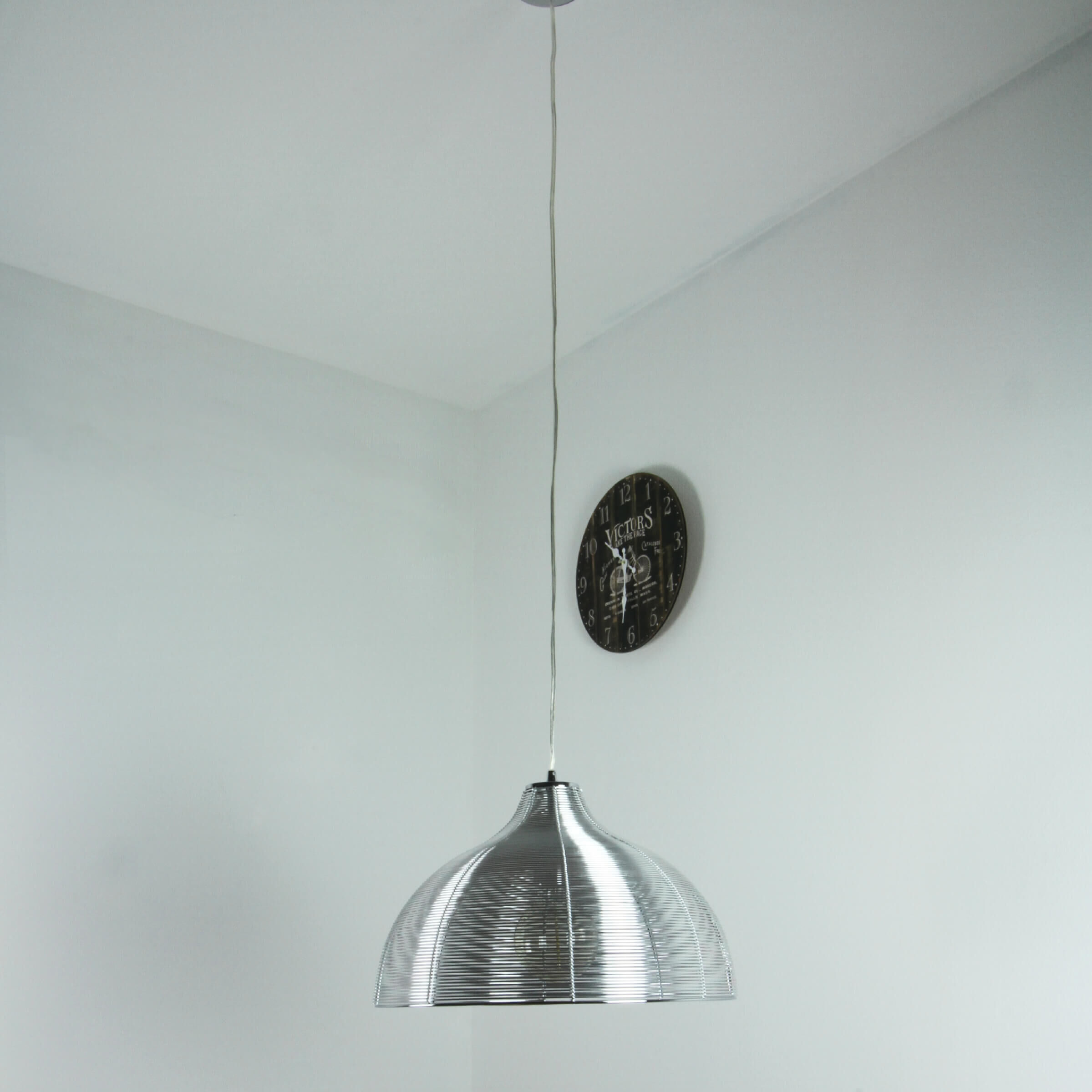 Höhenverstellbare Hängelampe Modern in Silber