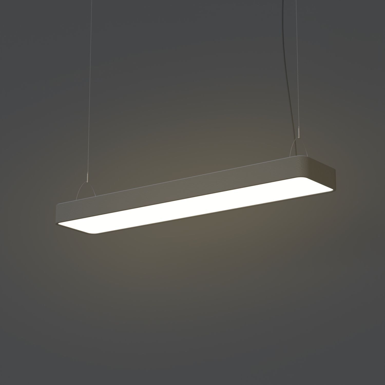 Hängelampe warmweiß T8 LED 3000 K 2300 lm Aluminium B: 93,5 cm