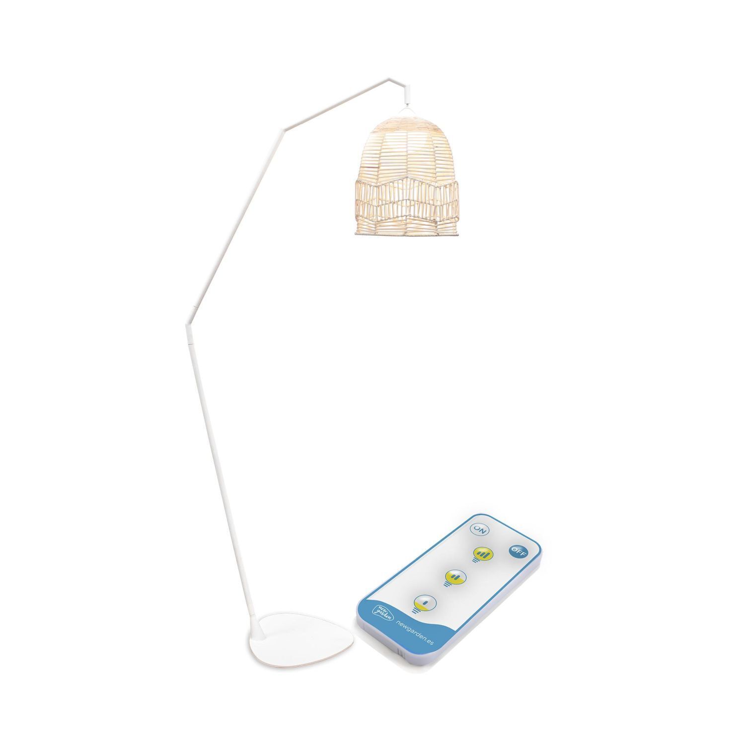 LED Stehleuchte außen Akku 165 cm hoch IP54 2700 K dimmbar