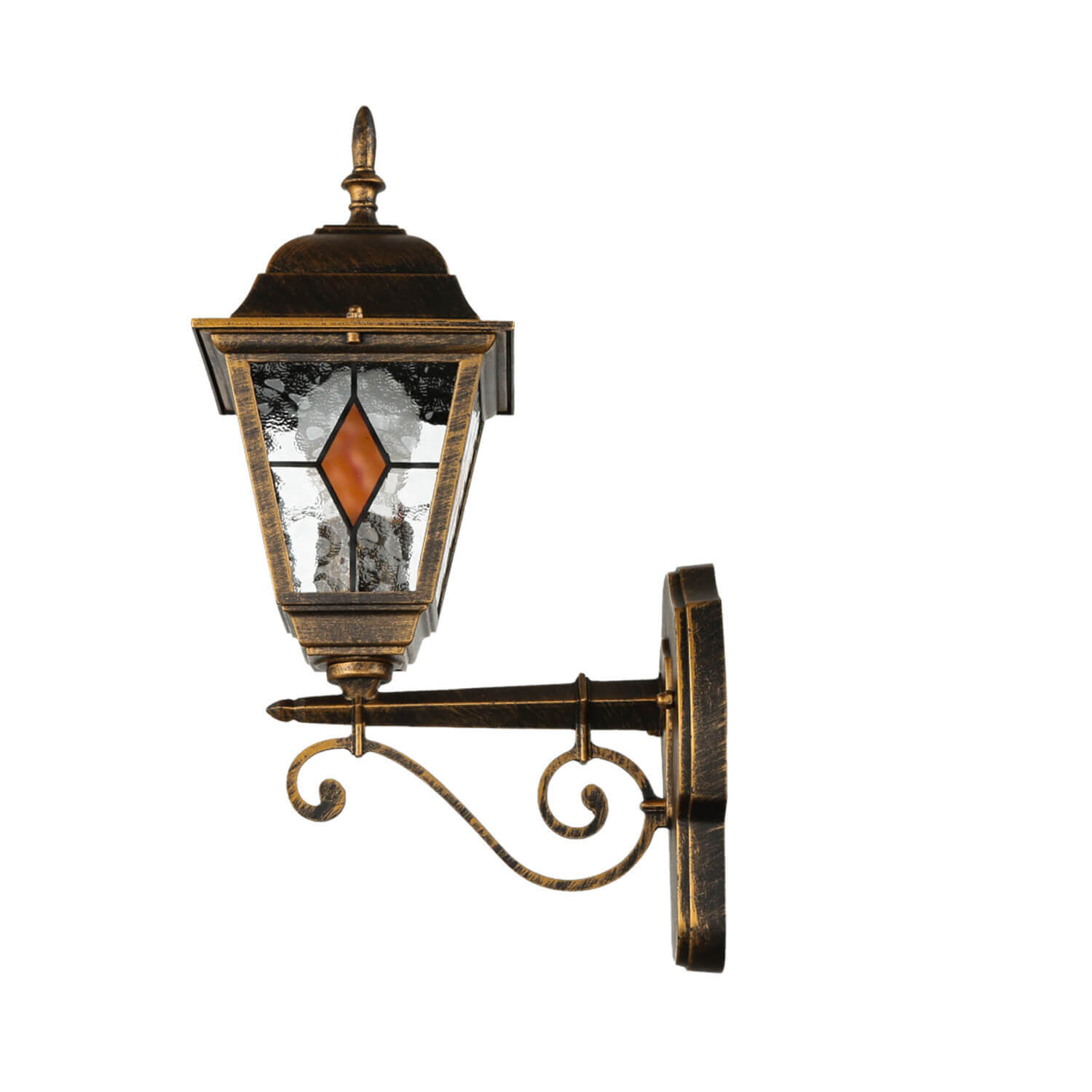 Außenleuchte Wand Rustikal in Kupfer antik IP44 E27 Lampe