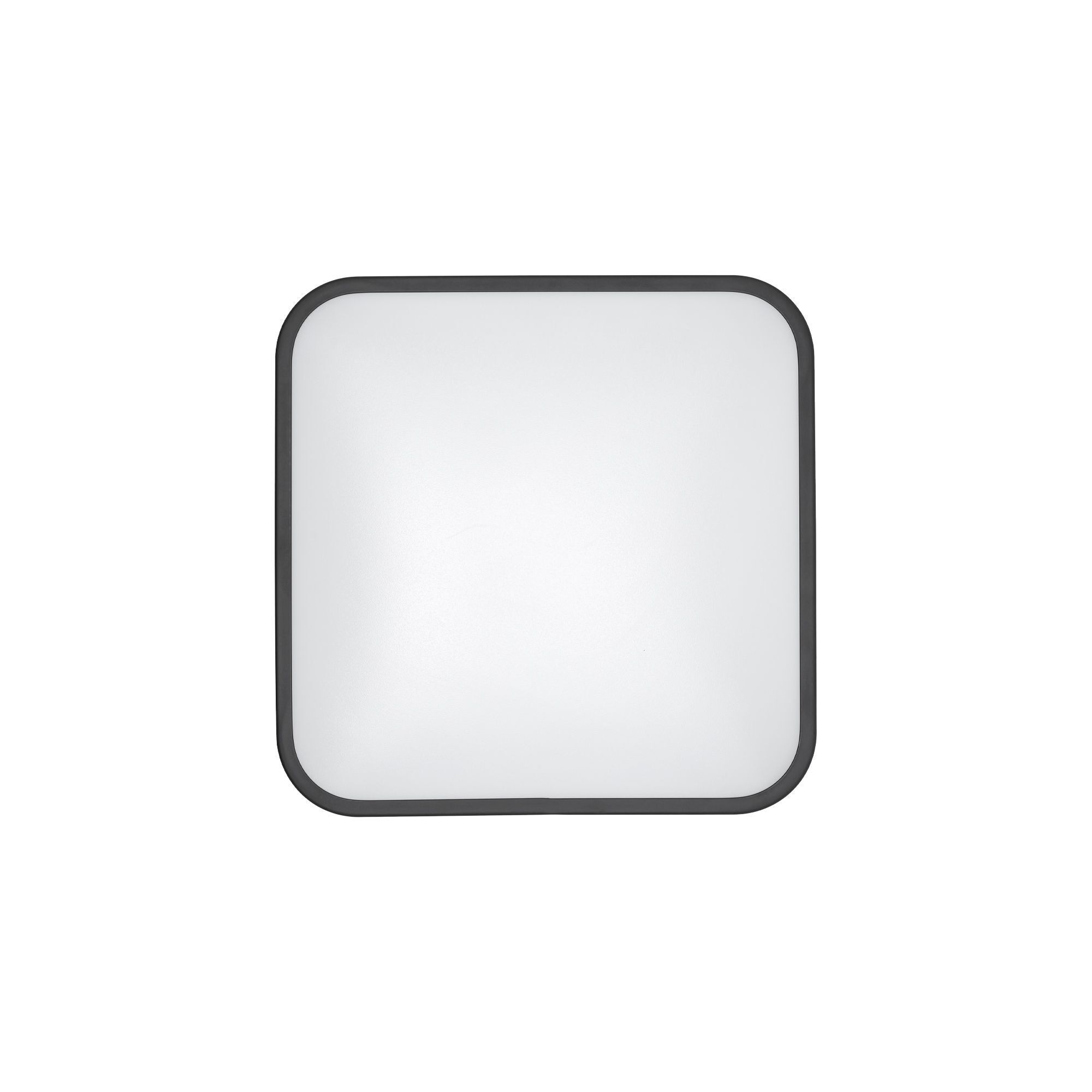 Runde LED Deckenlampe Schwarz Metall 1200 lm Ø33,5 cm Wandlampe, Stehlampe, Schirmlampe, Dimmbar, Rahmen