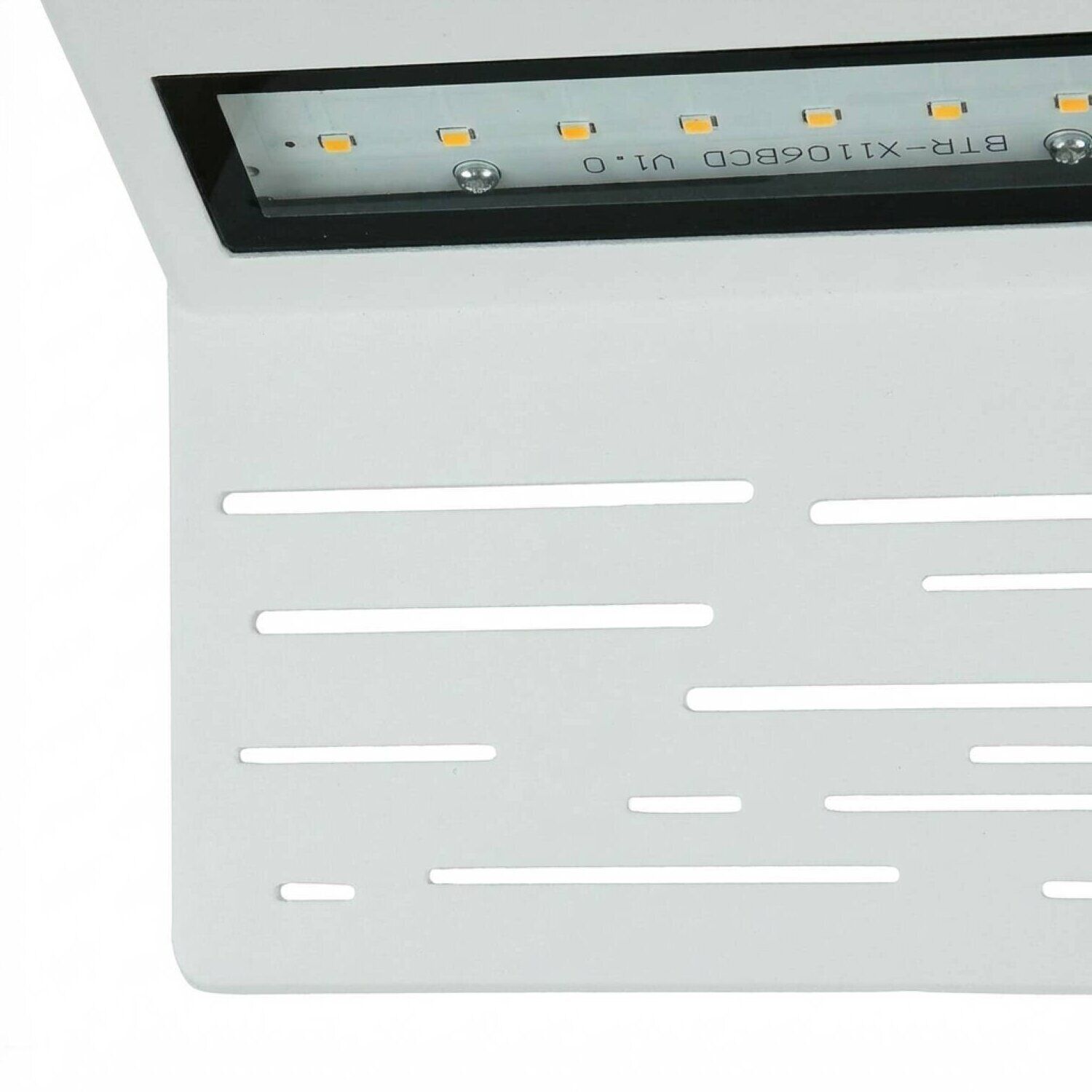 LED Wandlampe außen IP44 15 cm 6 W 700 lm Alu Glas