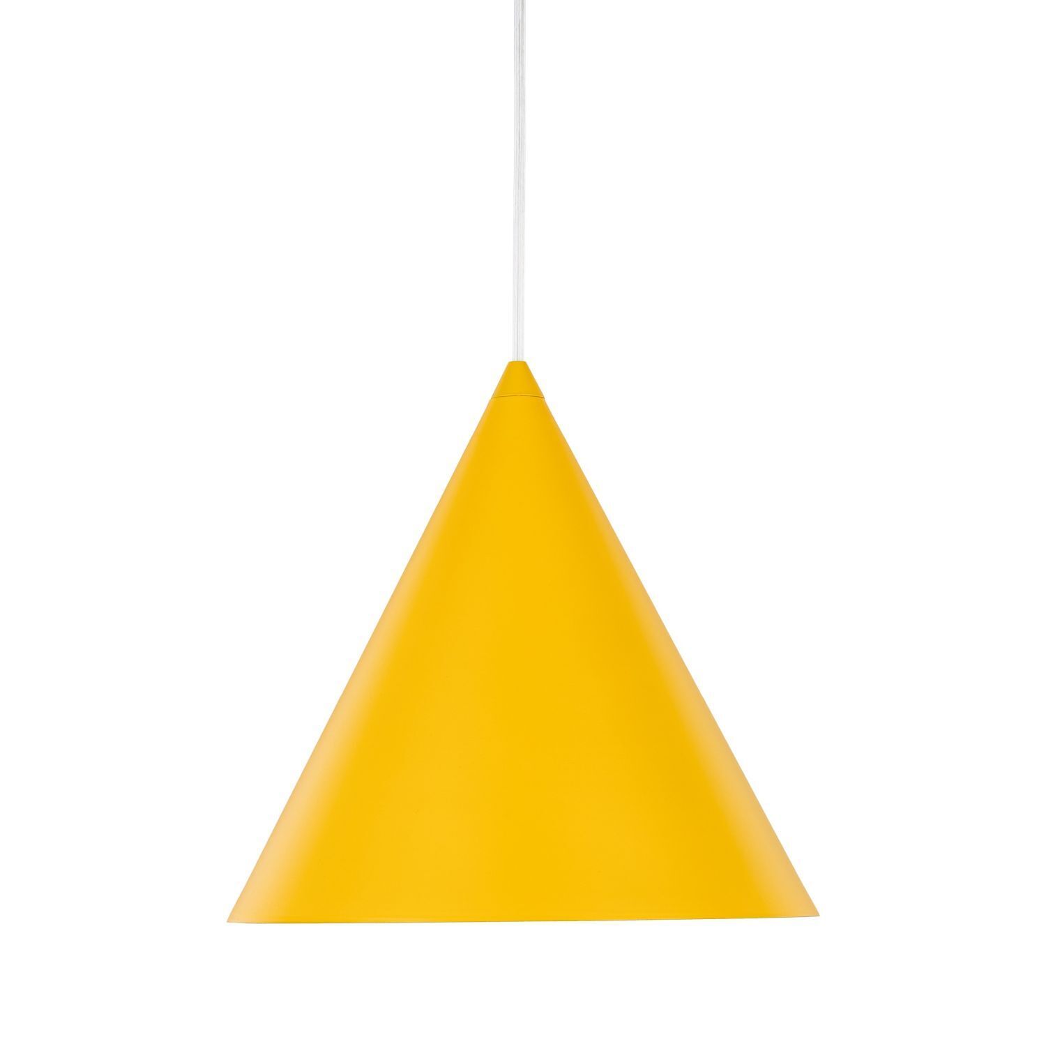 Gelbe Hängelampe Metall E27 Ø 25 cm H: max. 160 cm verstellbar
