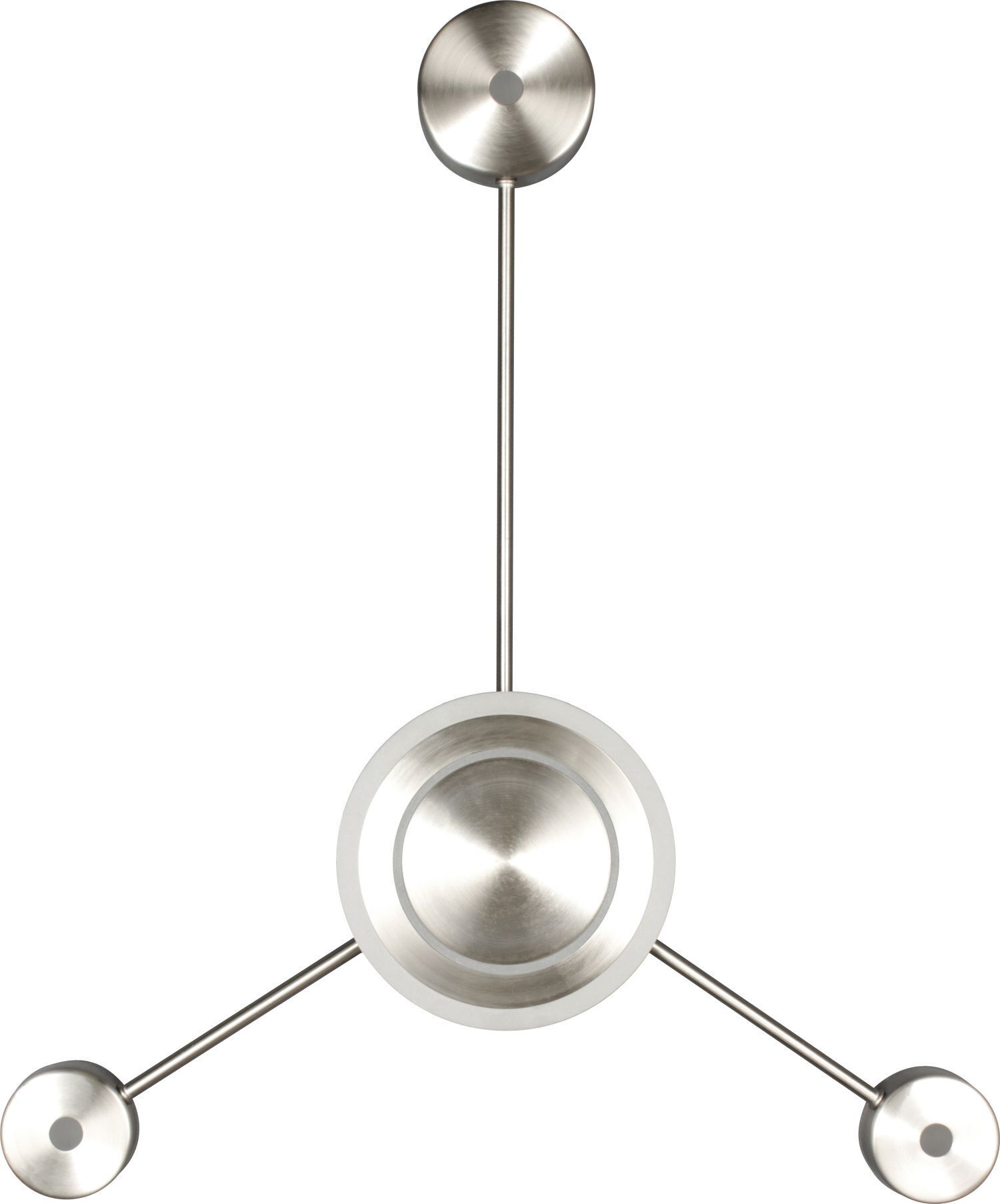 pendant, deckenlampe, edelstahl, modern, 3-arm