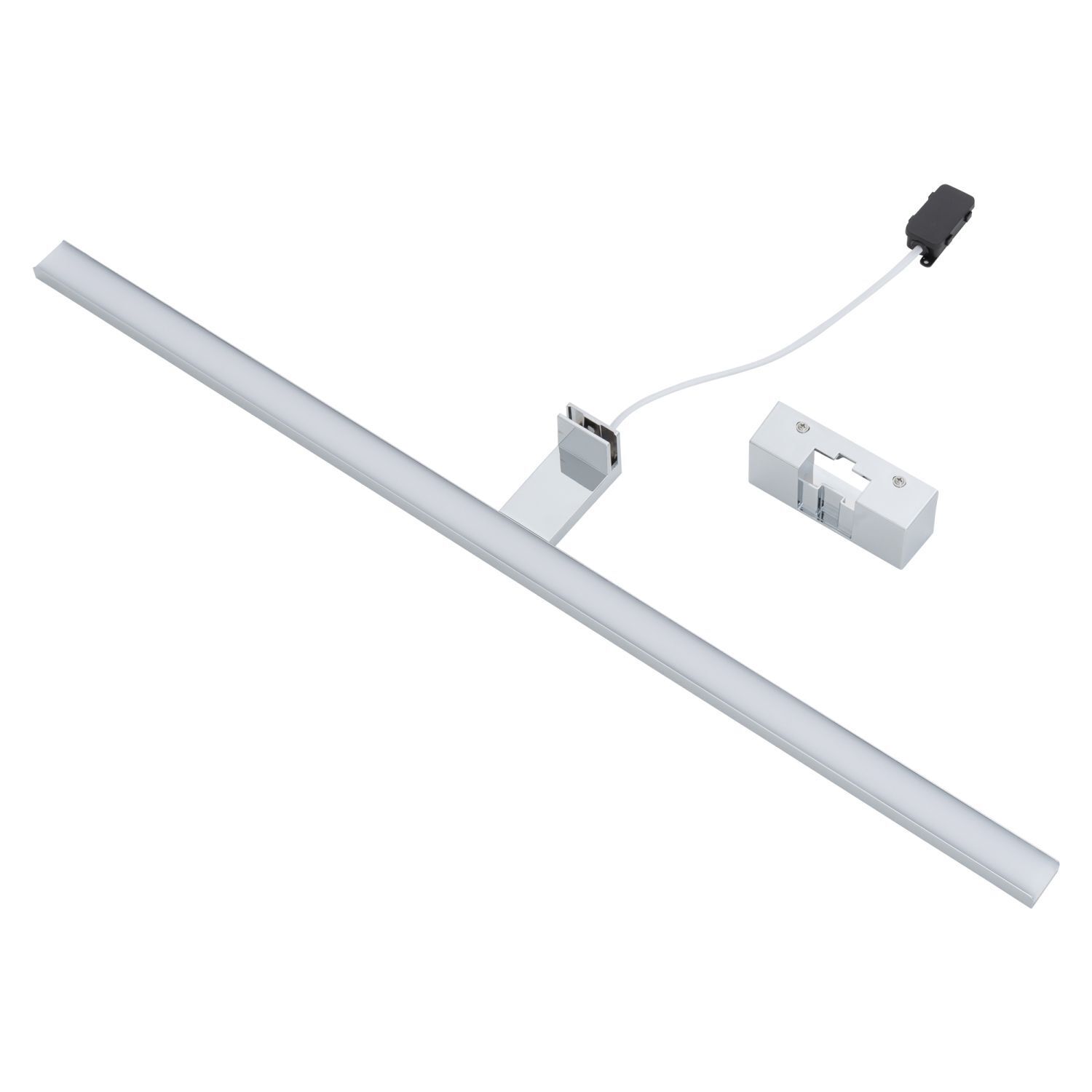 LED Spiegelleuchte IP44 Chrom 3000 K 1100 lm Aluminium