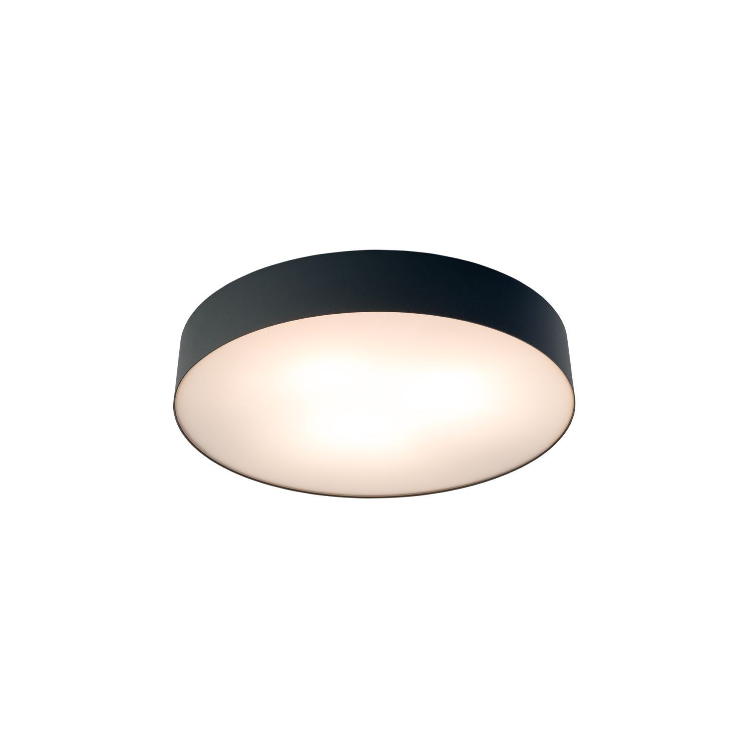 Deckenlampe 3-flammig Schwarz E14 Ø 40,5 cm rund