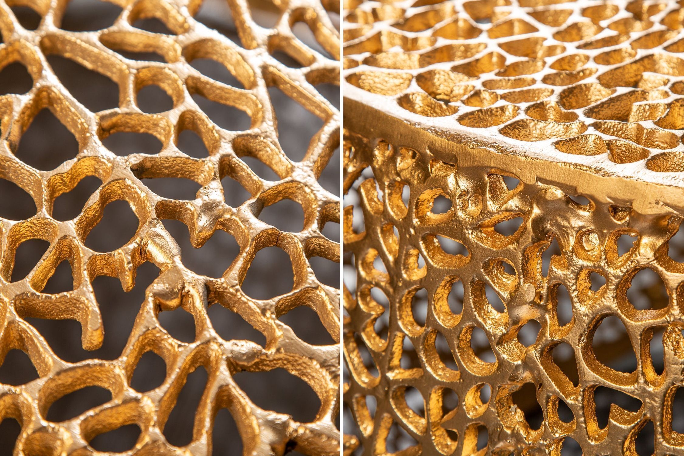 Couchtisch Metall in Gold 80 x 80 cm Handarbeit Couchtisch Metall in Gold 80 x 80 cm Handarbeit