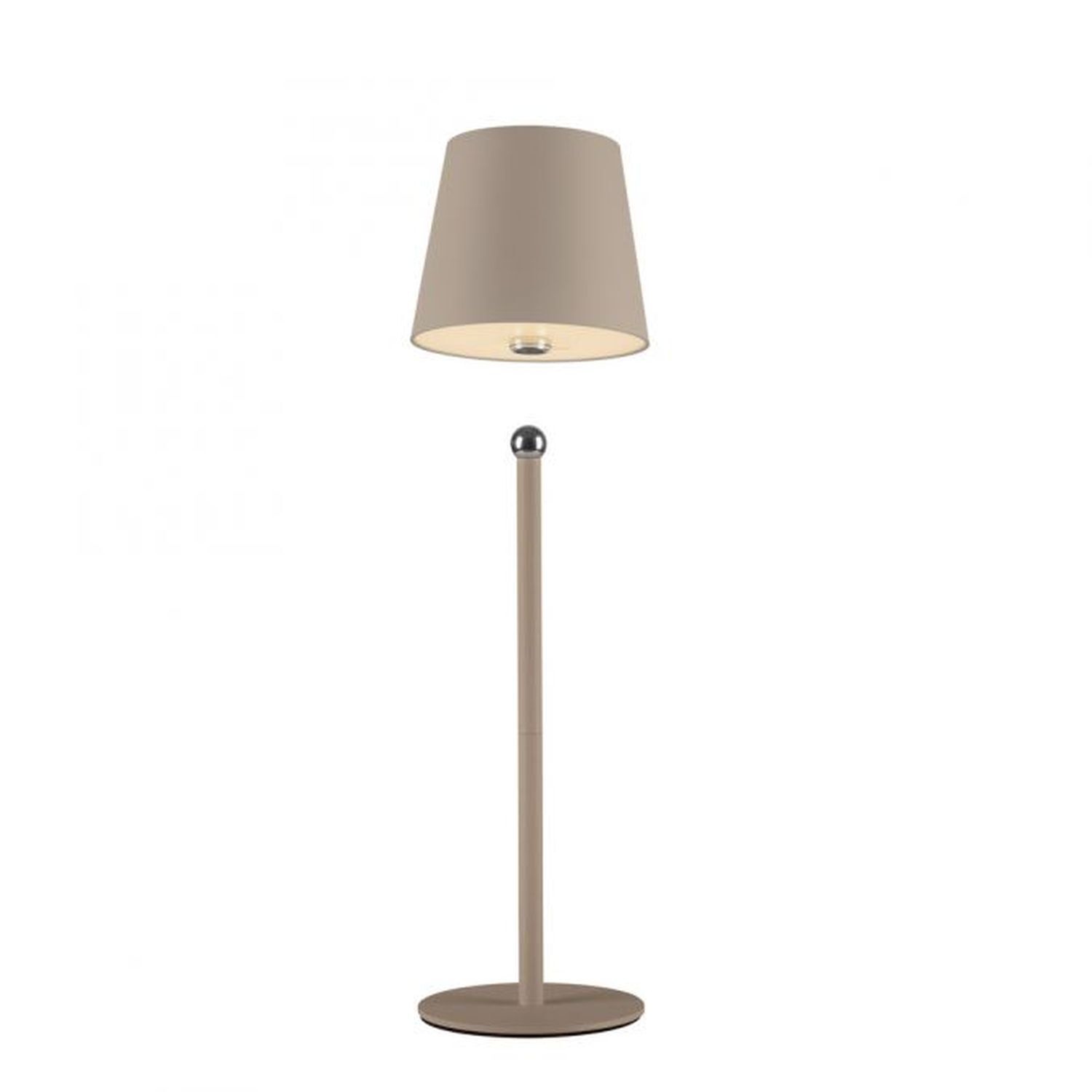 LED Akku Tischlampe Sandfarben dimmbar Touch 37 cm 2 W