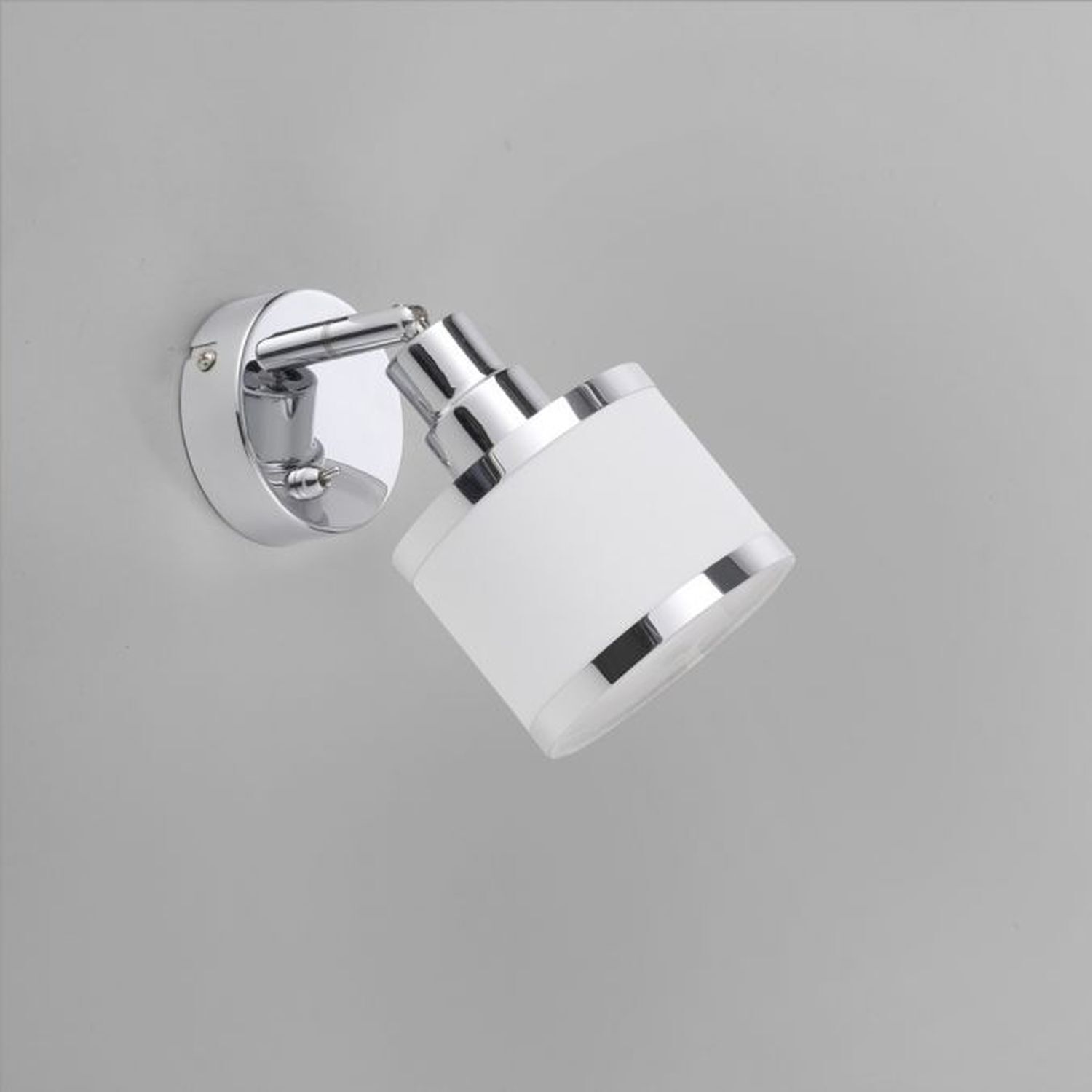 Flexibler Wandstrahler Chrom Metall E14 blendarm