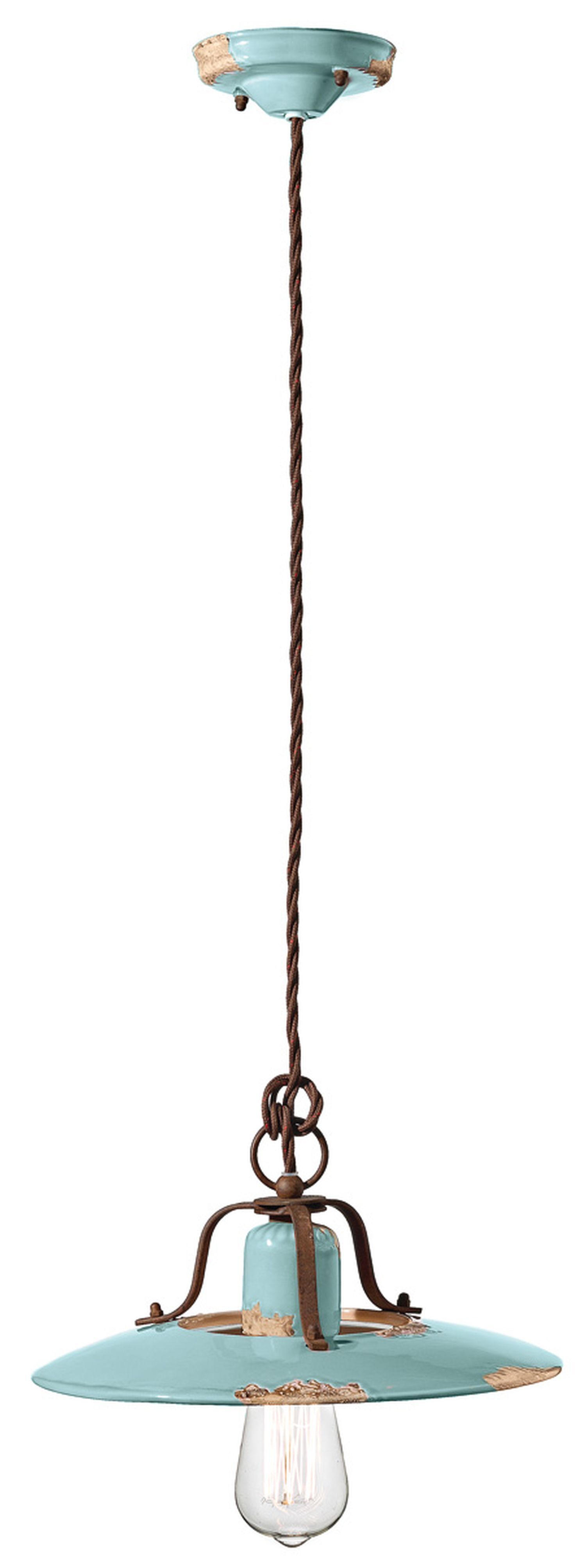 Riess Ambiente Hängelampe INDUSTRIAL – 45 Cm Schwarz, Pendelleuchte Im Industrie-Design, Höhenverstellbar
