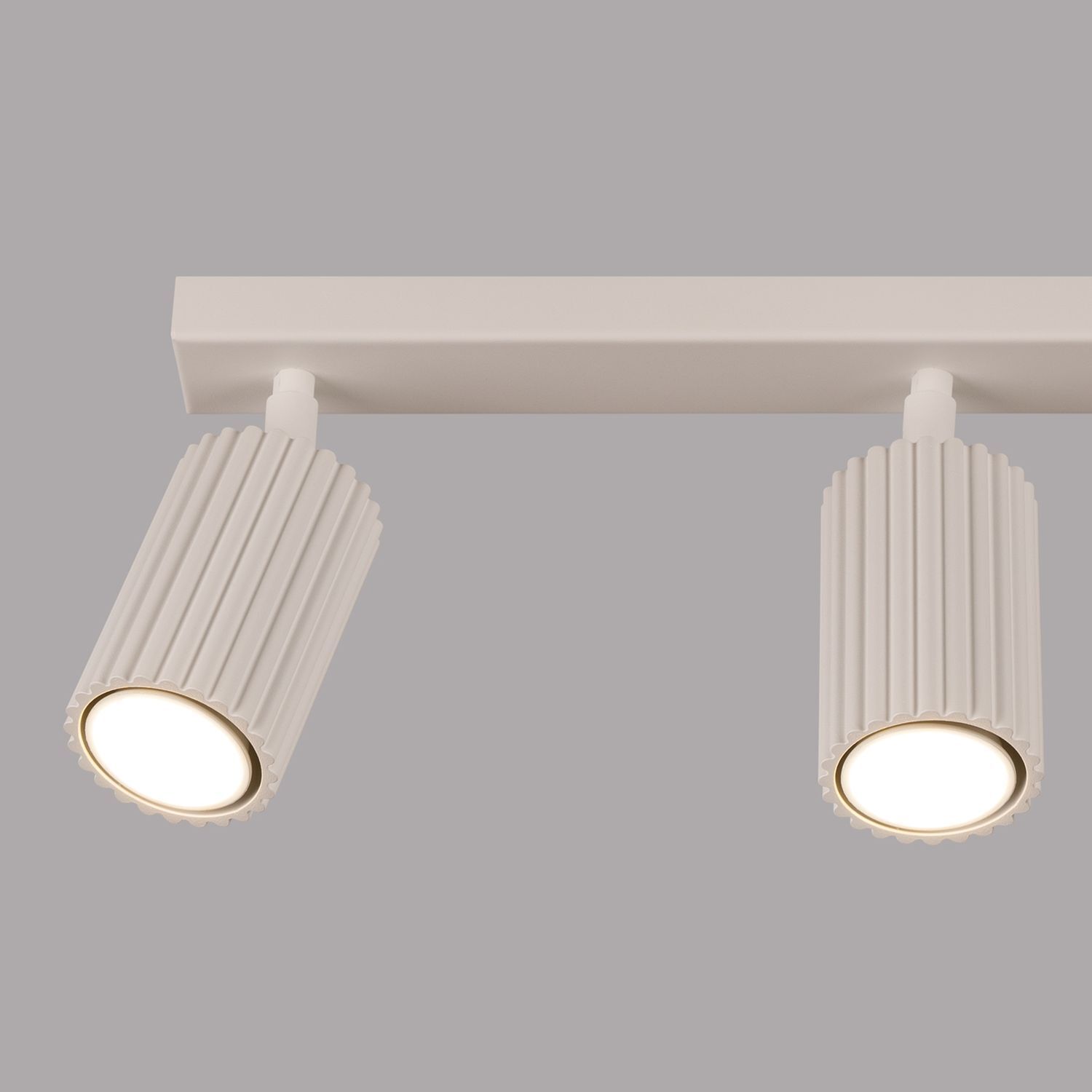 Deckenlampe 3-flammig GU10 B: 45 cm klein in Creme Modern