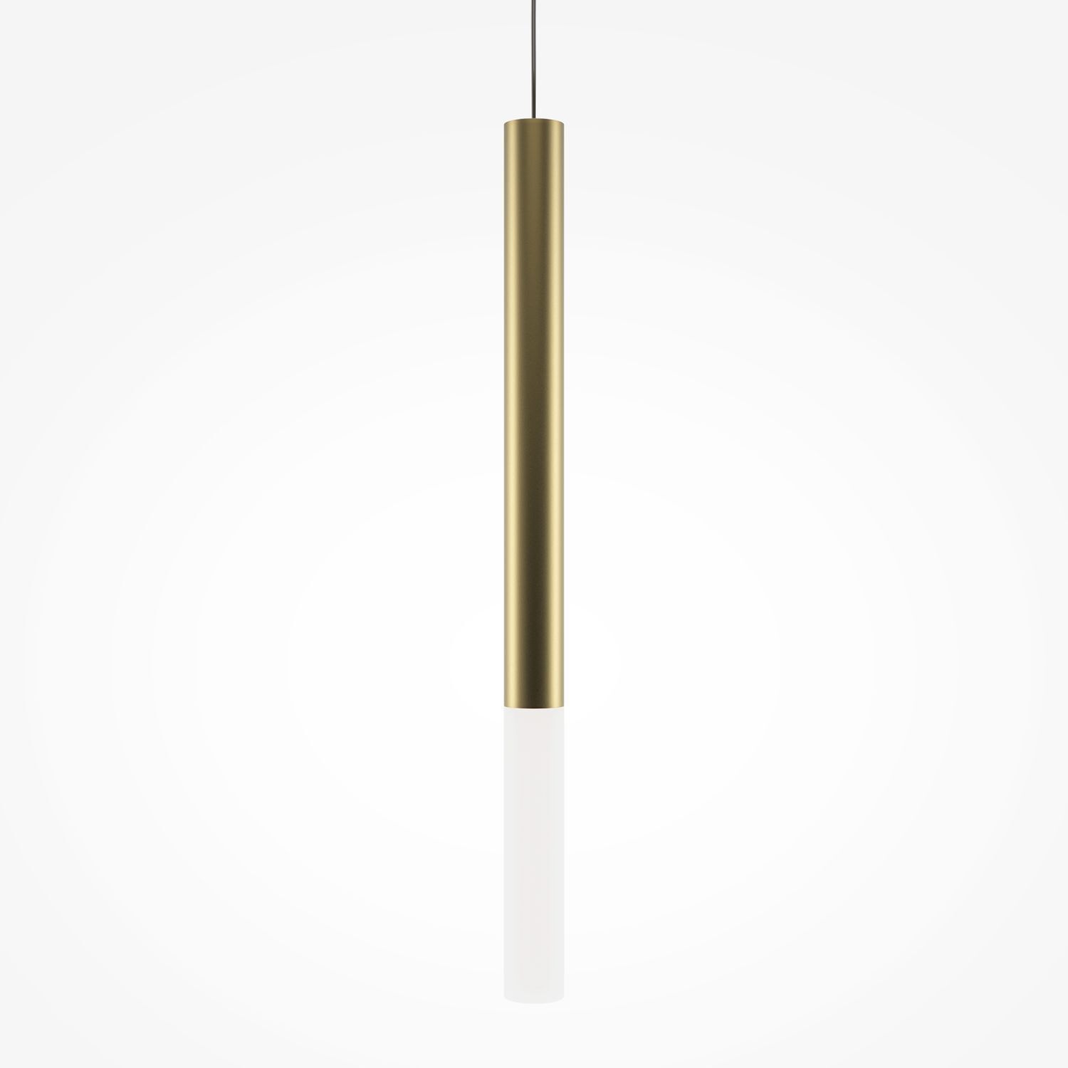 LED Hängeleuchte Aluminium rund D: 3 cm H: max. 345 cm