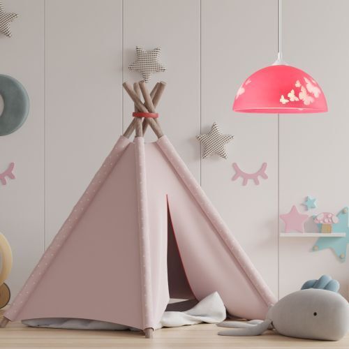 Kinderzimmerlampe Mädchen Pink rund Lampe