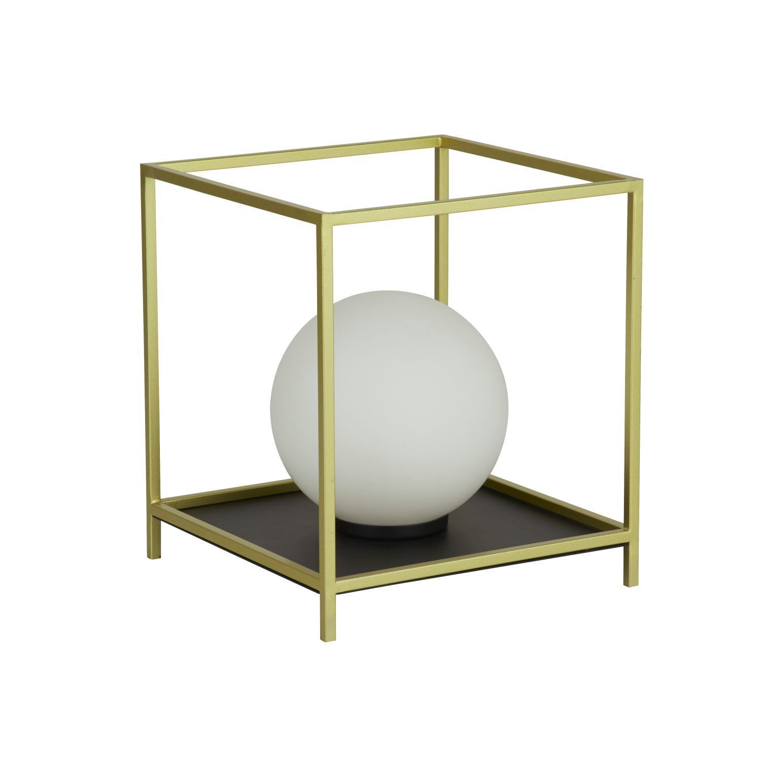 Tischleuchte klein H: 20,5 cm in Gold Weiß Schwarz G9