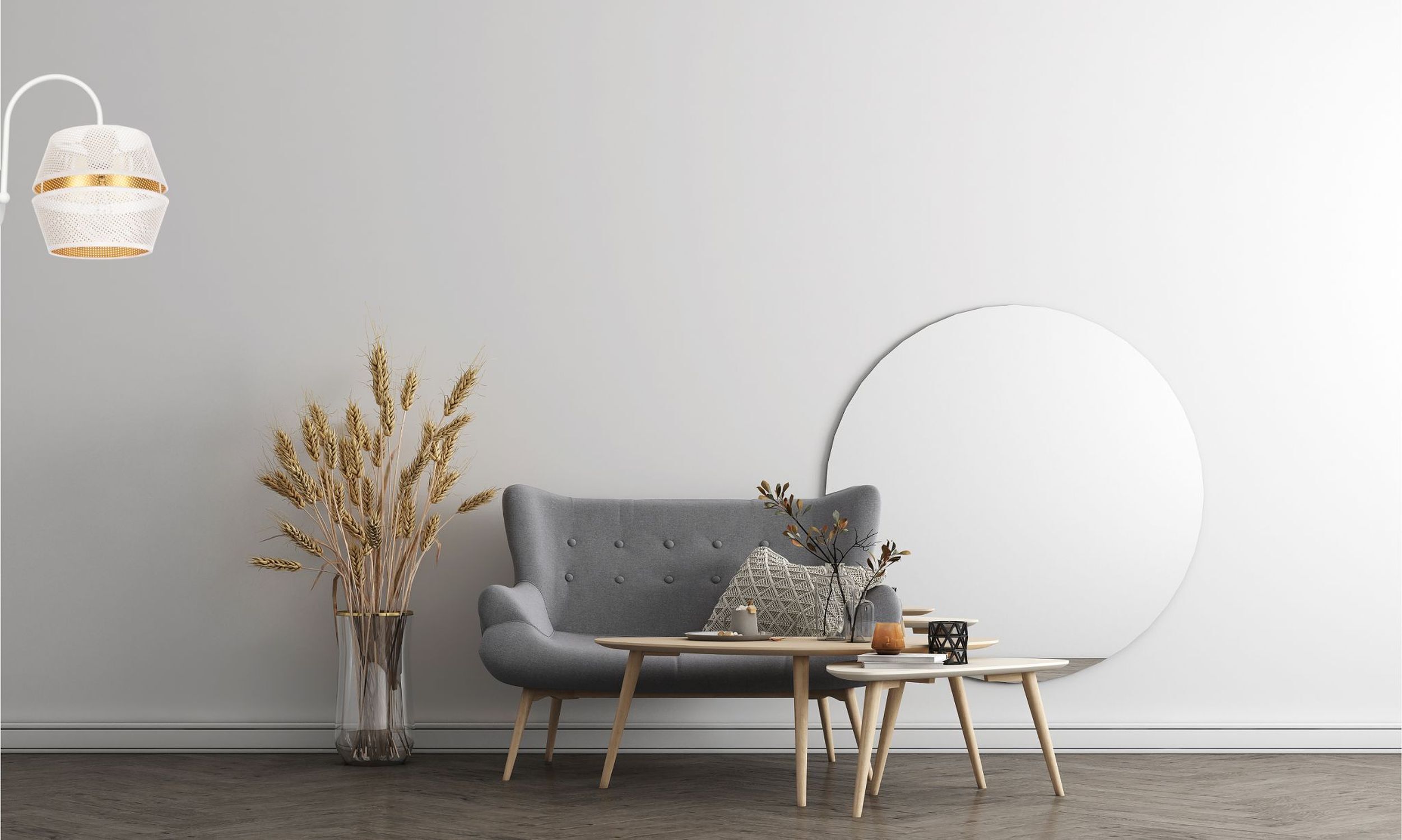 sofa, wohnzimmer, couchtisch, fußbodenlampe, dekoratives pflanzen