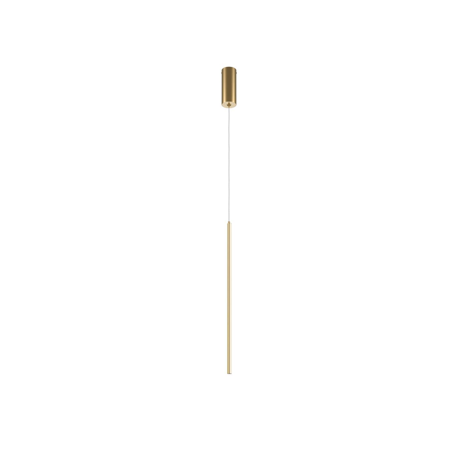 LED Pendelleuchte Aluminium D: 1,7 cm rund in Messing
