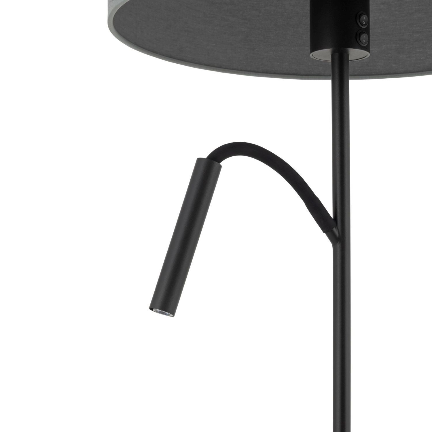 Stehleuchte, Tischlampe, Standleuchte, Schwarz, Griff-Lampe