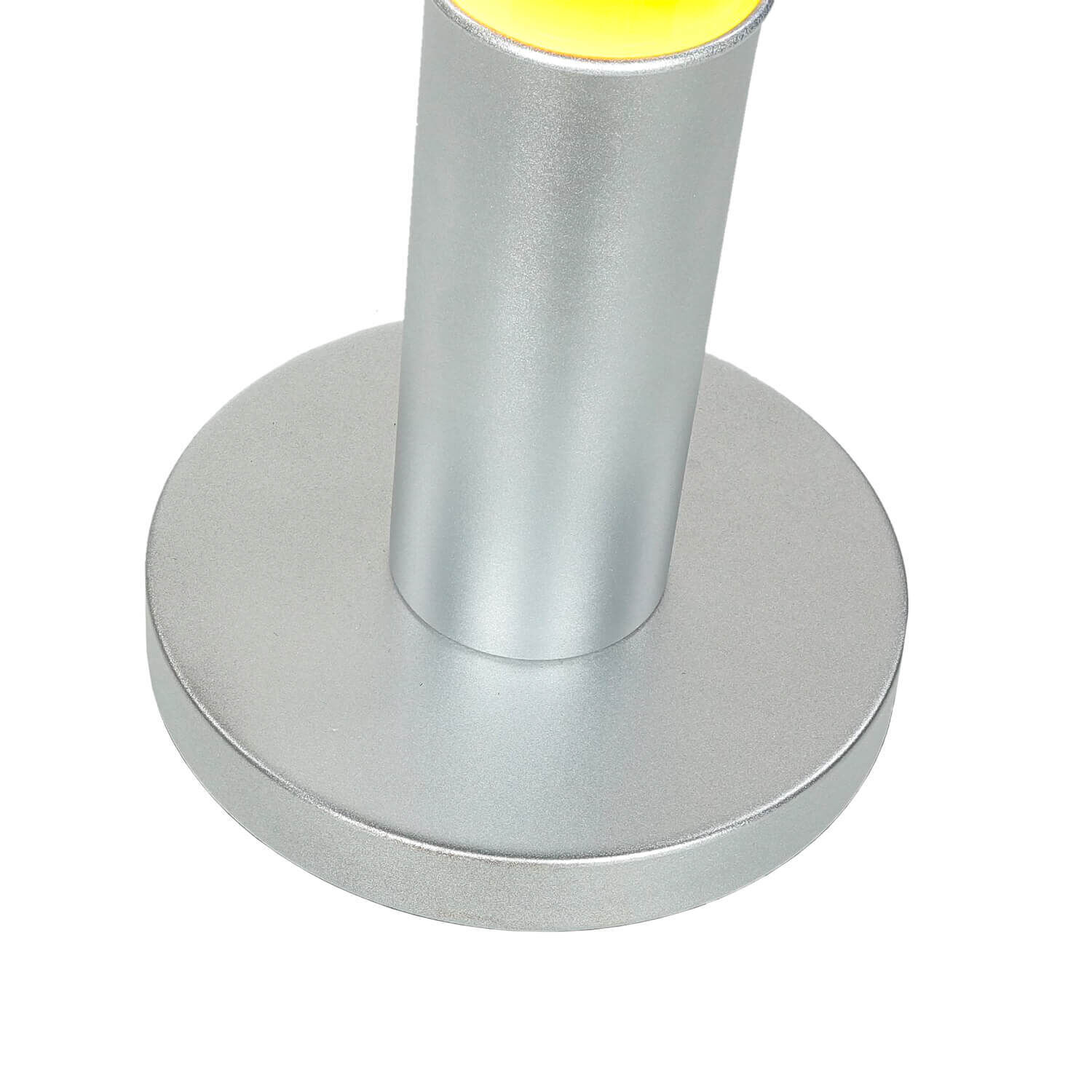 Tischleuchte, Metallic, Standleuchte, Grau, LED-Beleuchtung