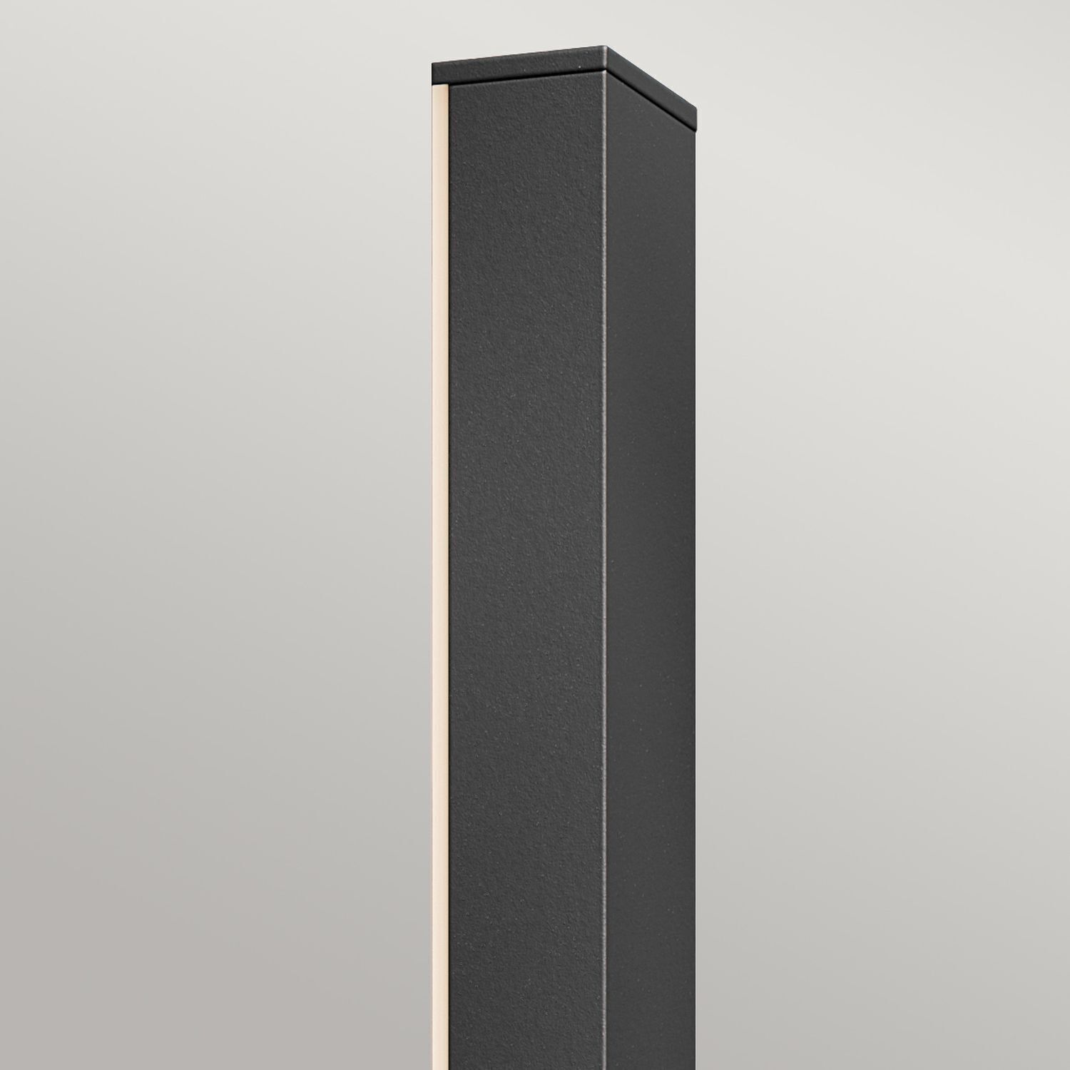 LED Außenwandleuchte Aluminium H: 56 cm IP44 Schwarz indirekt Kabinett, Mobiliar, Töpferei