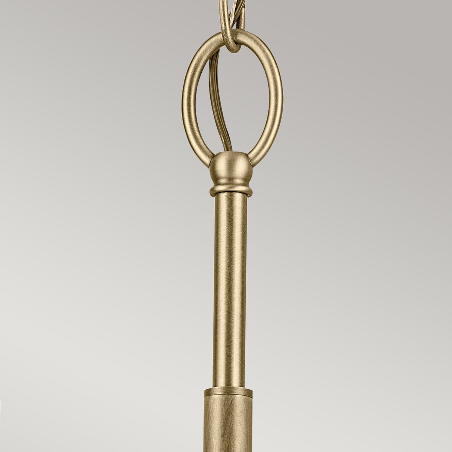 Kronleuchter Metall Glas 45,8 cm breit H: max. 140,3 cm