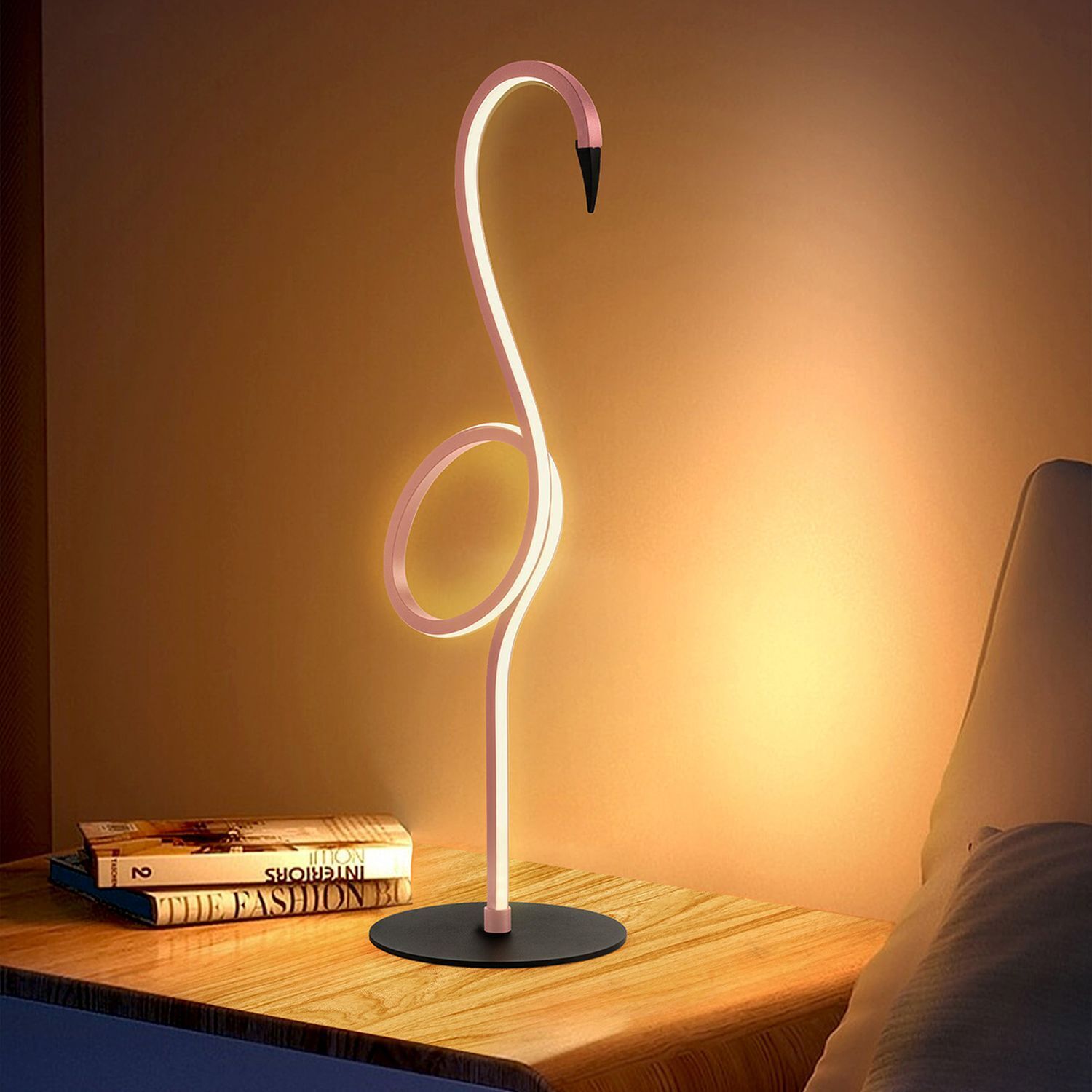 LED Tischleuchte Flamingo 3000 K Metall 50 cm hoch Pink