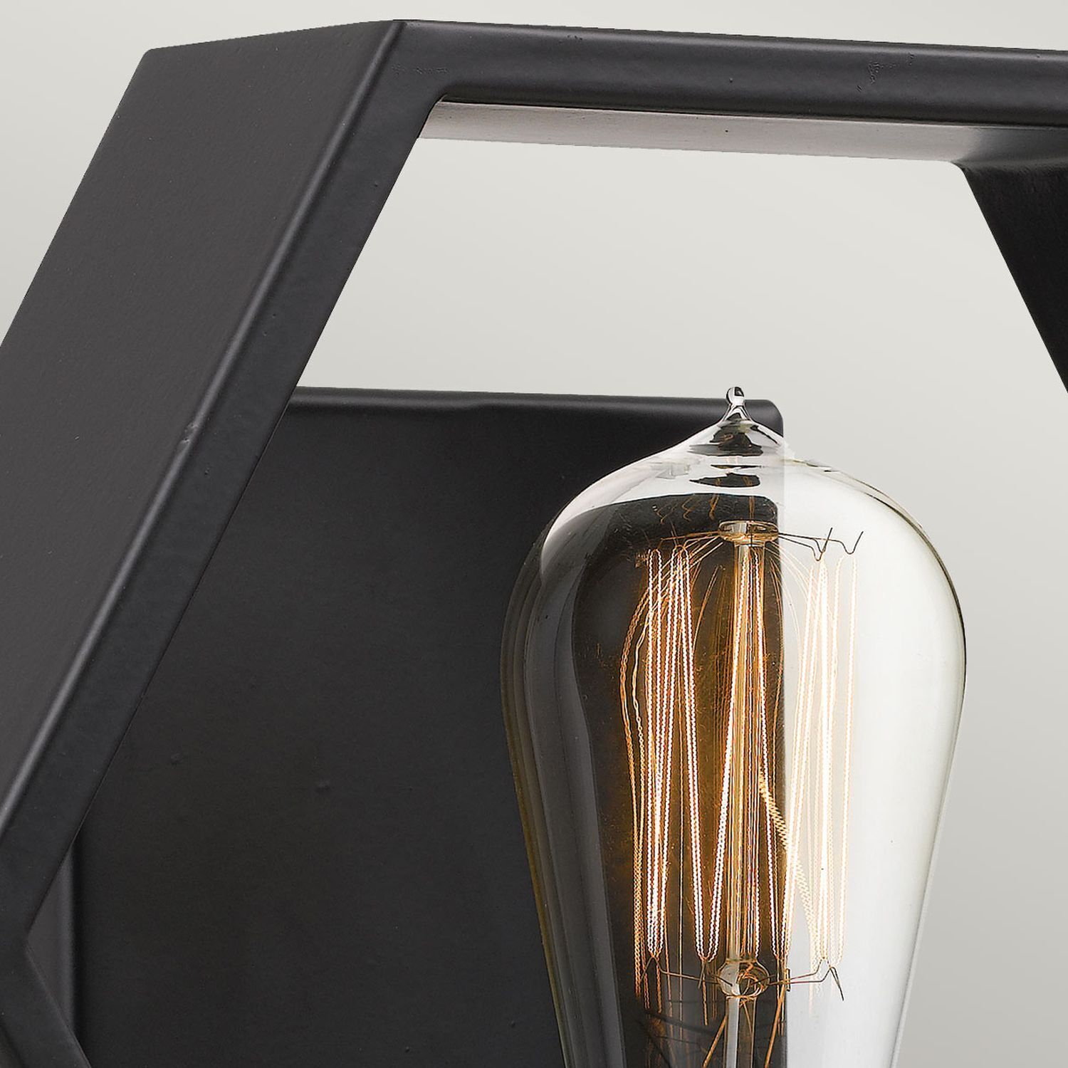 Wandlampe Metall B: 25,4 cm in Schwarz Gold Modern Licht, Glas