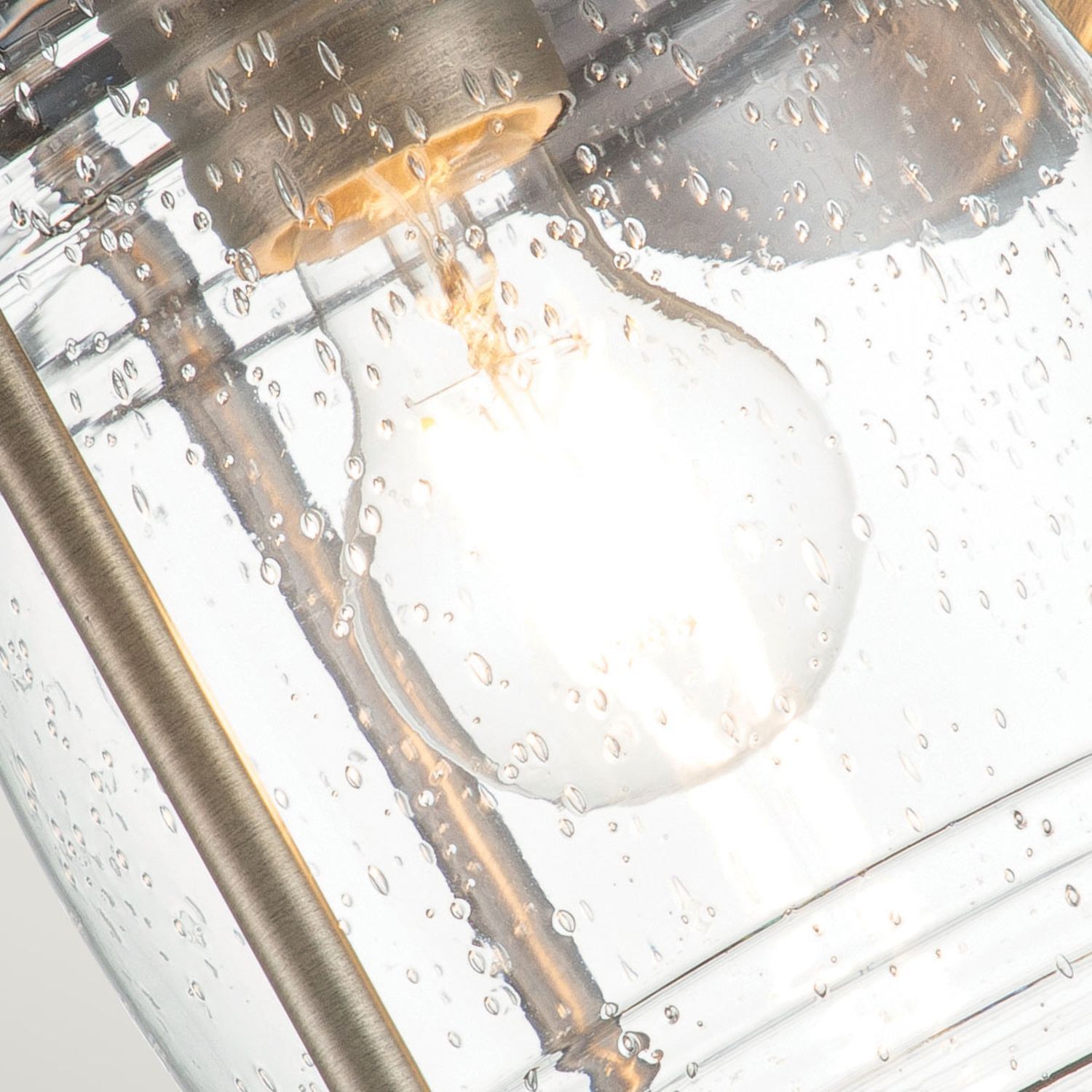 Wandleuchte außen Aluminium Glas 34,6 cm hoch IP44 E27