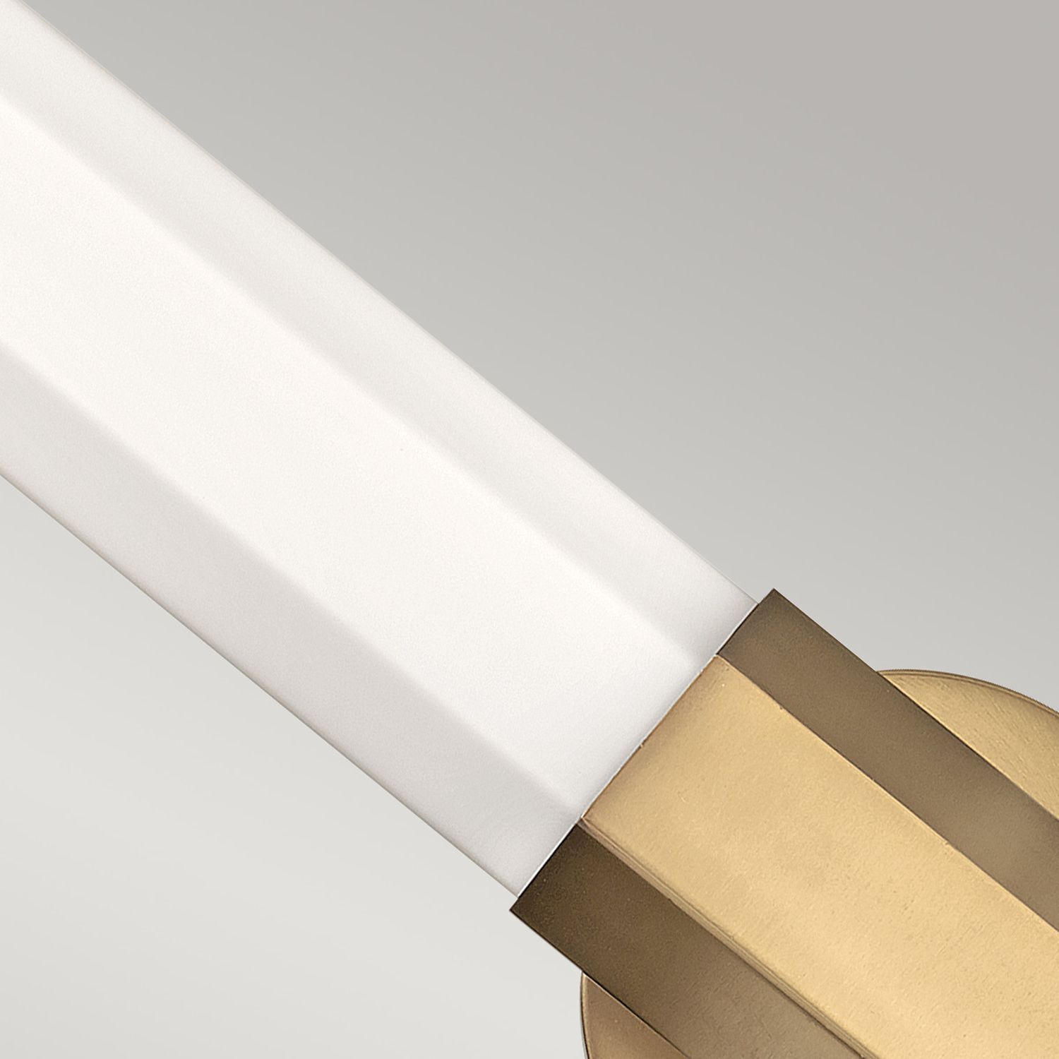 LED Badleuchte Glas Metall IP44 65,9 cm hoch länglich