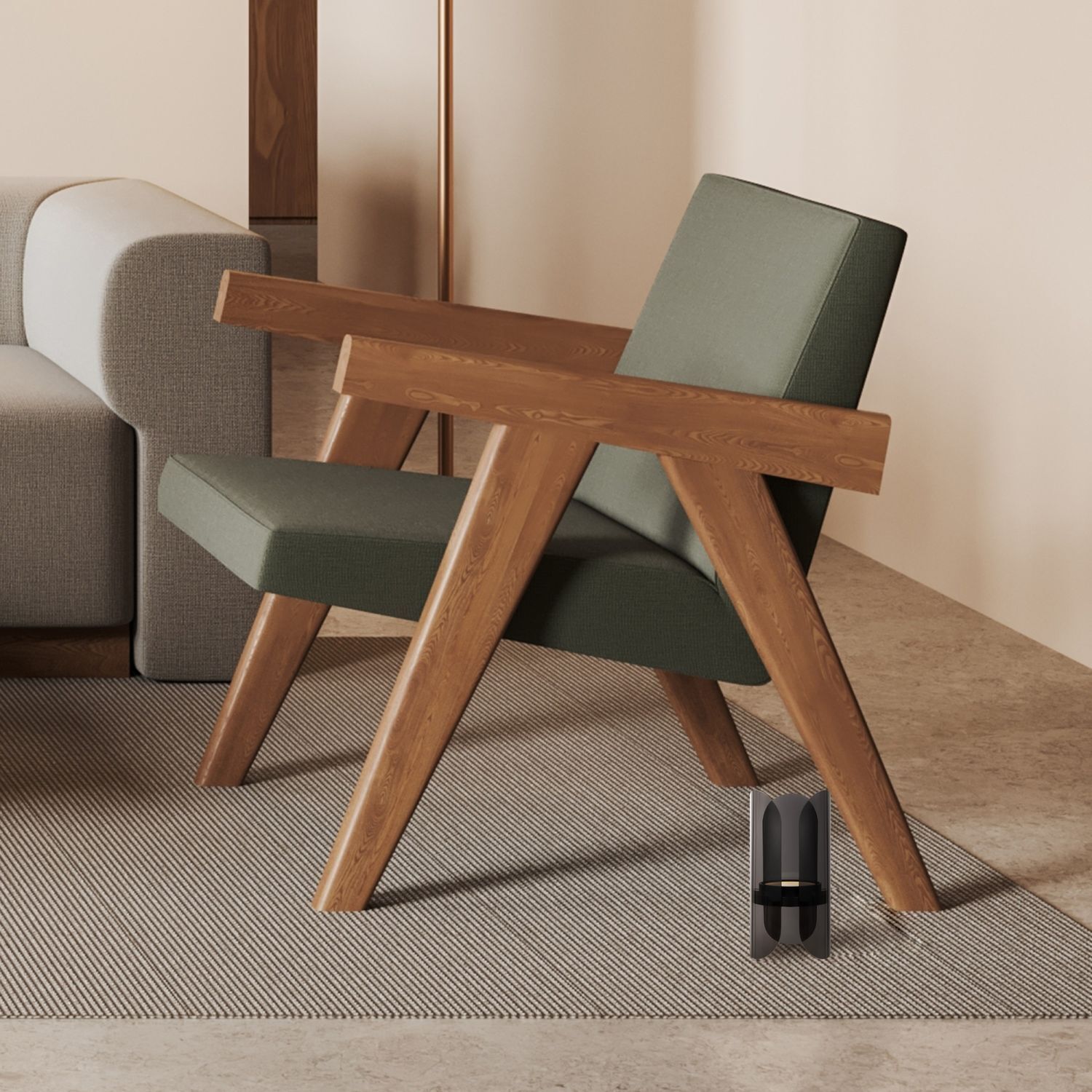 Tischleuchte LED Metall 30 cm hoch Schwarz 550 lm LOTTE Moebel, Stuhl, Holz, Sessel