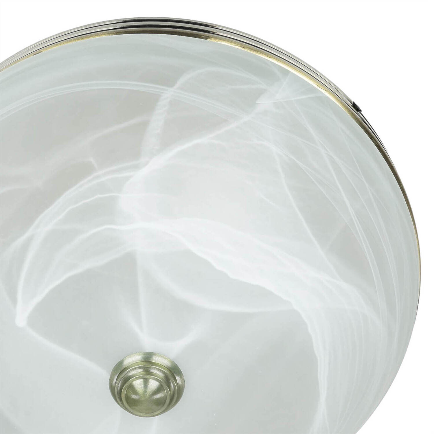 Jugendstil Deckenlampe Glas 2xE27 Ø31cm ORCHIDEA