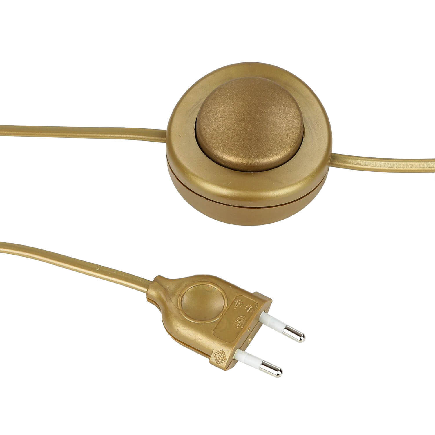 Stehlampe GANARA 158cm Barock Muster Shabby Gold Adapter, Elektronik