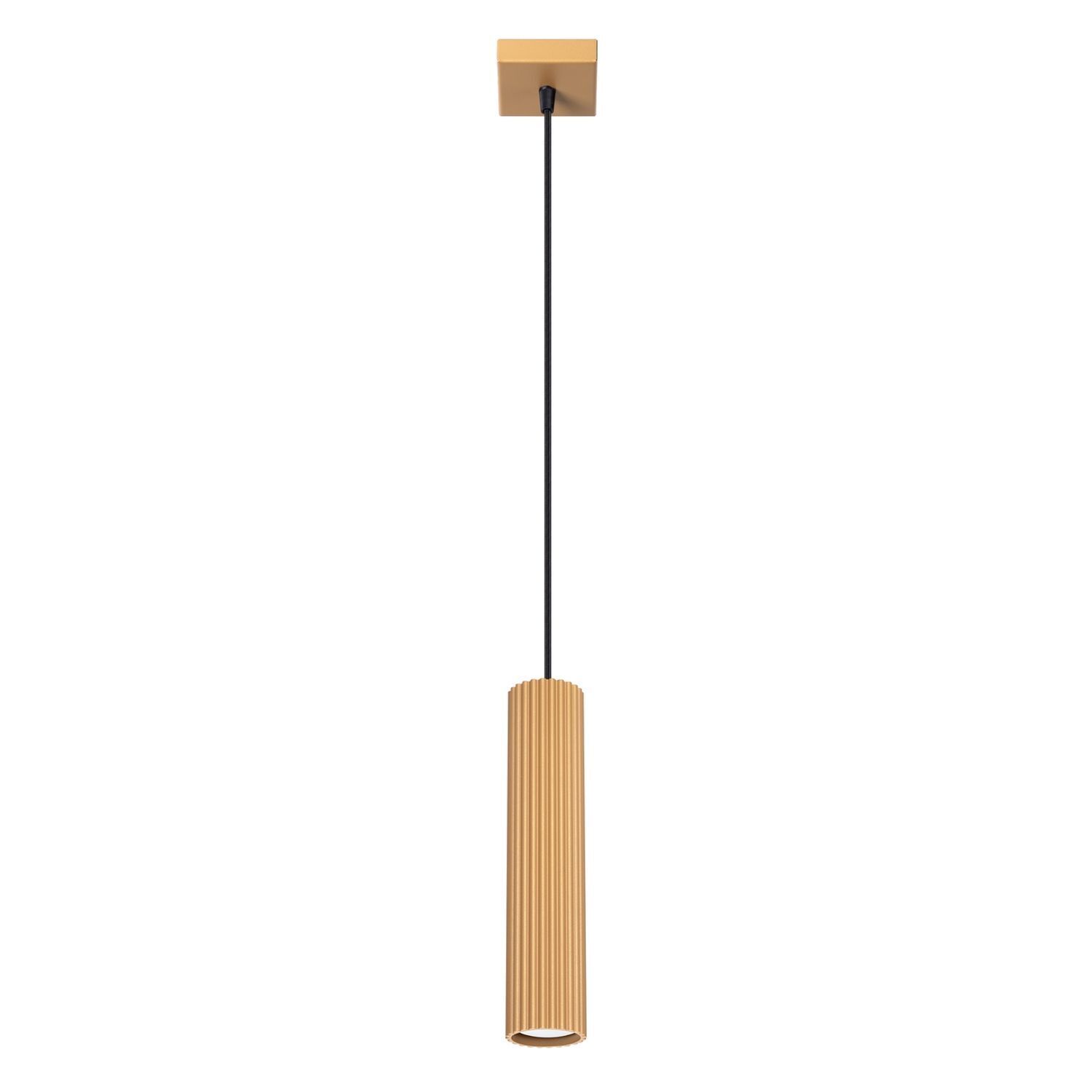 Pendelleuchte GU10 B: 8 cm H: max. 118 cm Aluminium in Gold