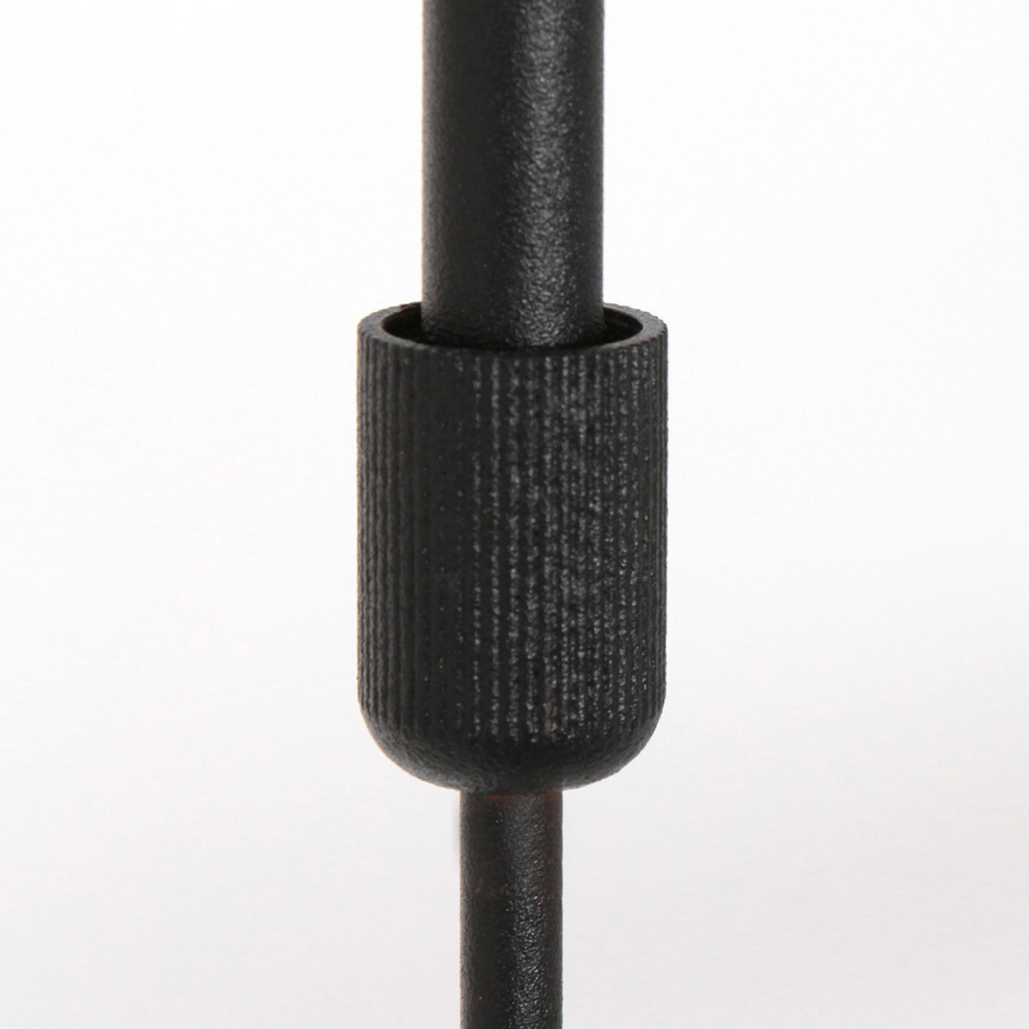 Gemütliche Hängelampe Schwarz Blau Metall Stoff 140 cm