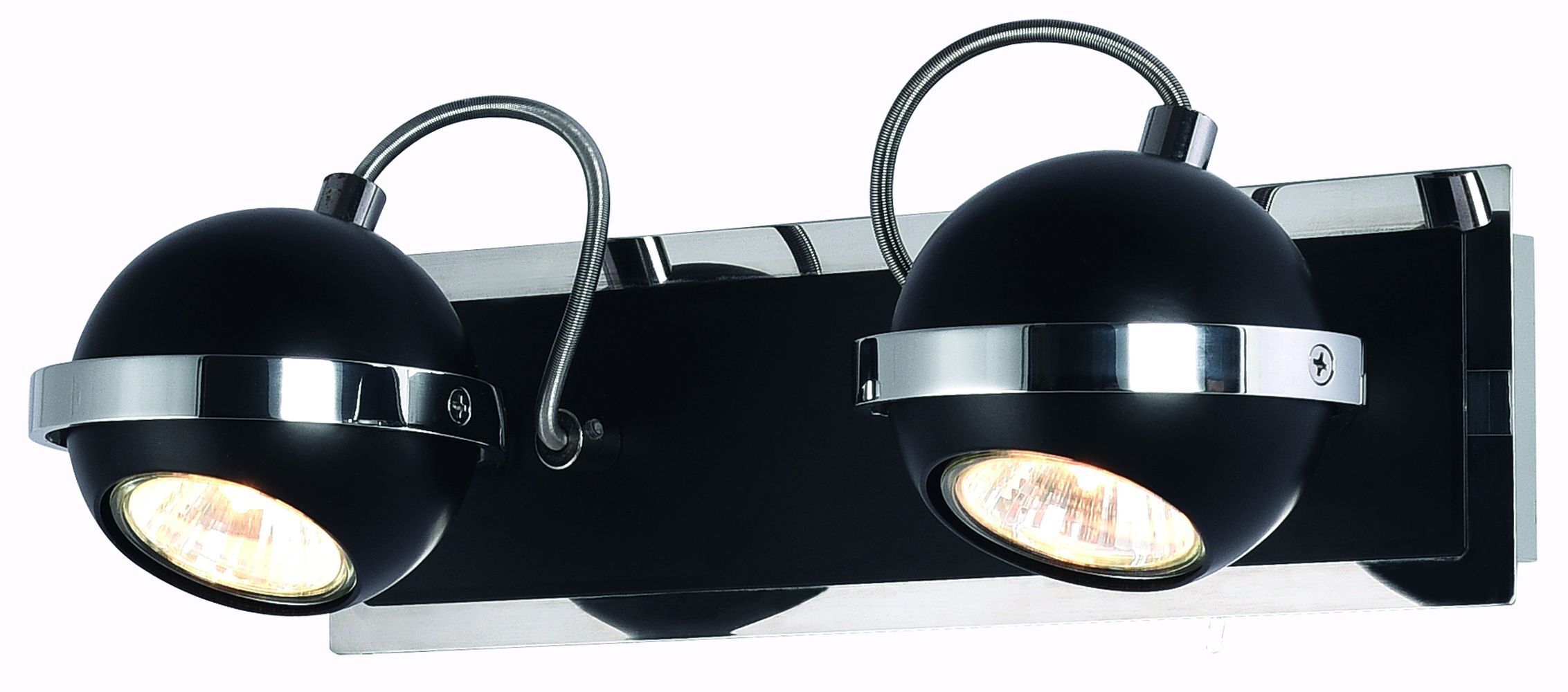 Schwarzer Kugel Strahler Metall Modern LASIA
