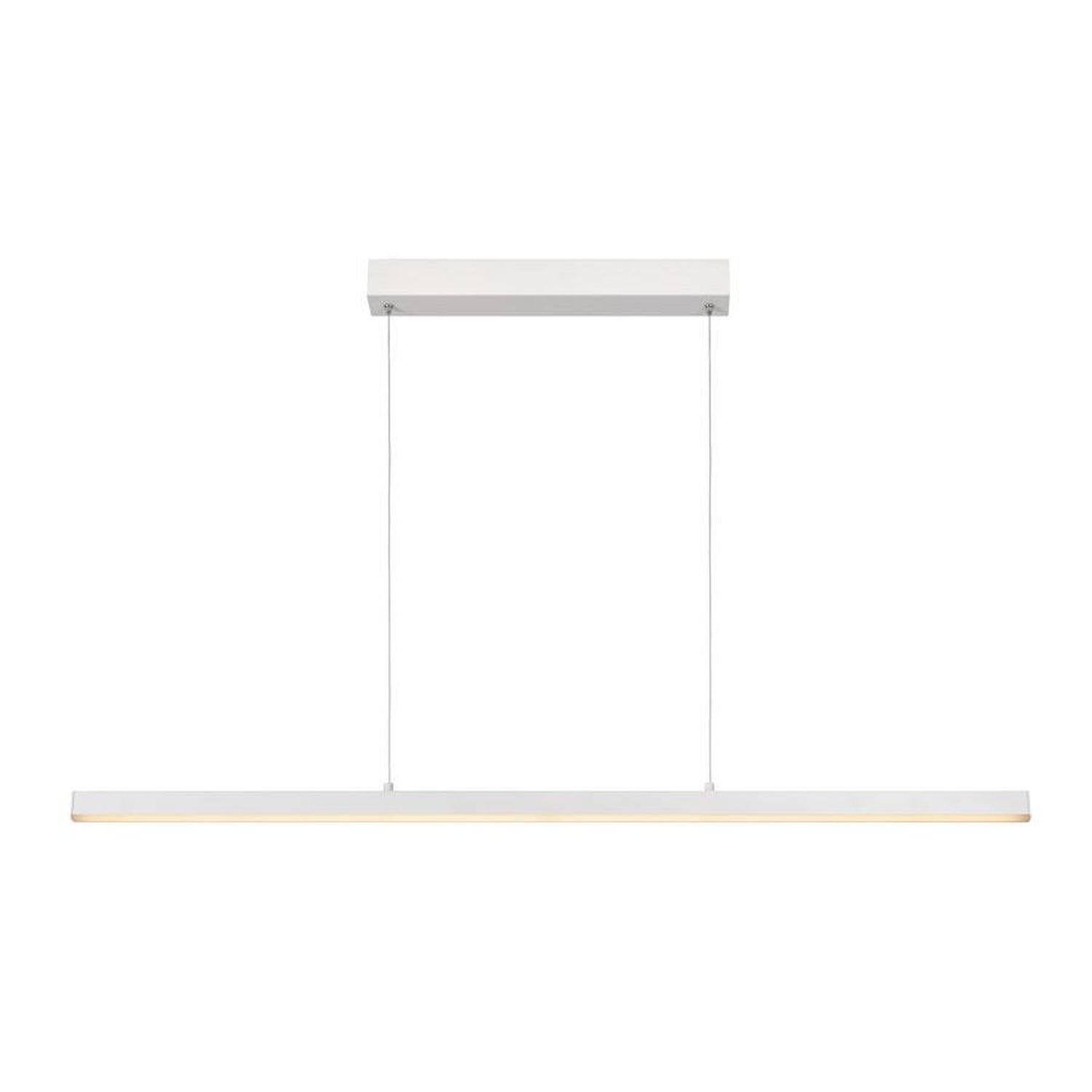 LED Pendelleuchte Metall Weiß 2700 K L:118 cm edel