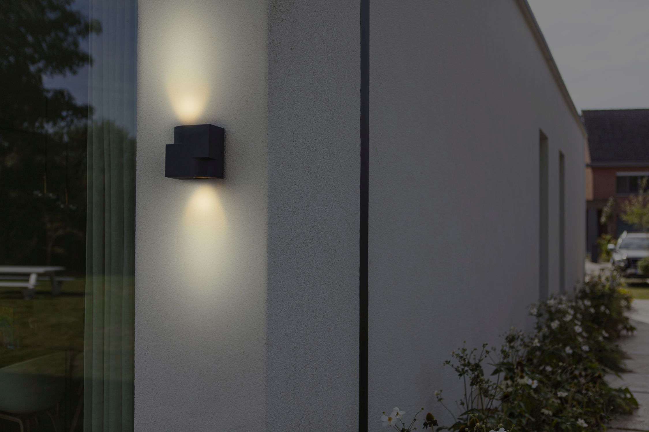 Außenwandlampe Aluminium GU10 IP44 Anthrazit Modern