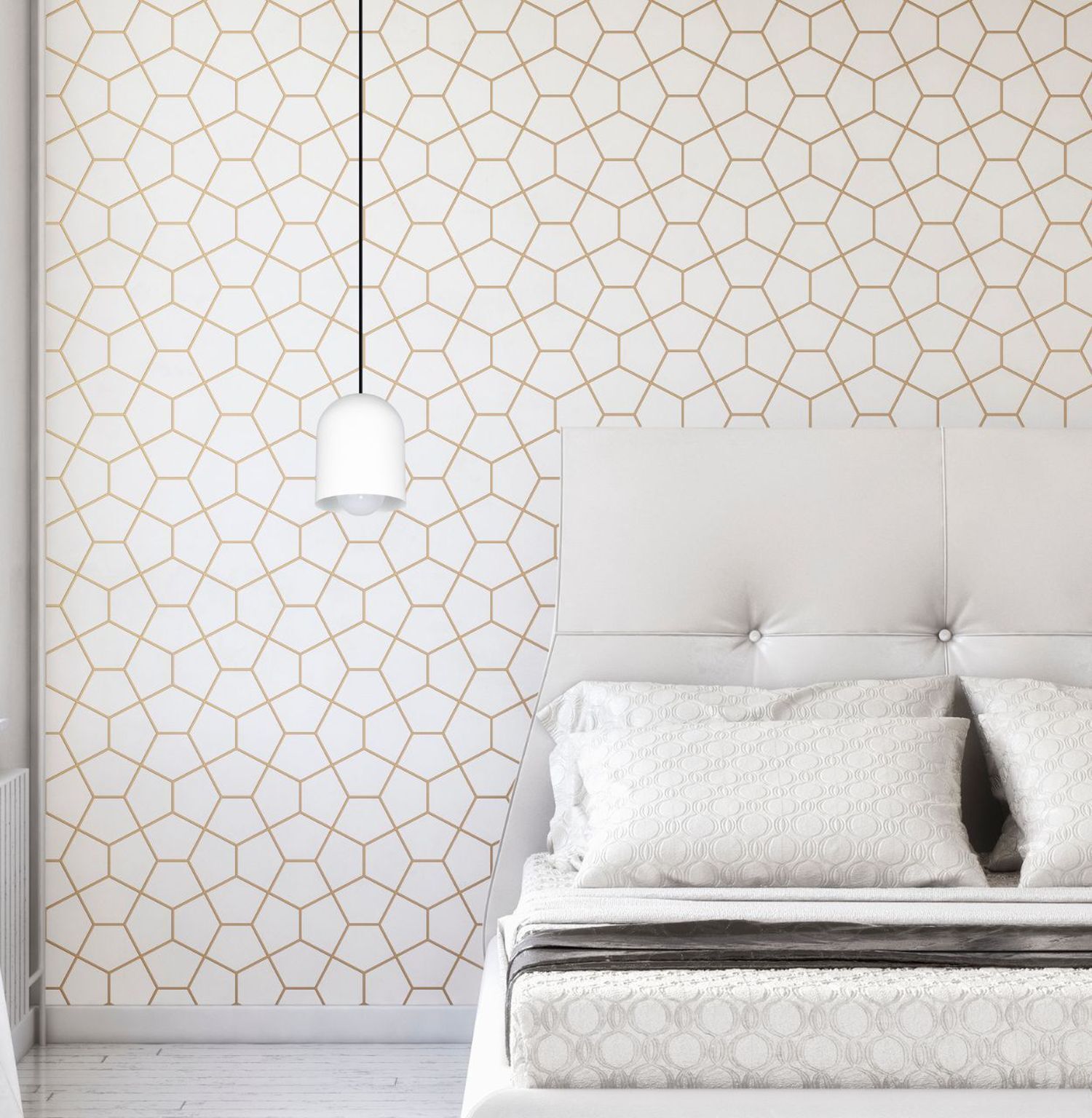 Runde Hängeleuchte Metall Schwarz Weiß E27 Ø11 cm Loft Innenarchitektur, Wand, Kissen, Dekoration für Zuhause