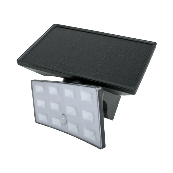 Solarlampe, LED, Außenleuchte, Solarpanel, Fassadenleuchte