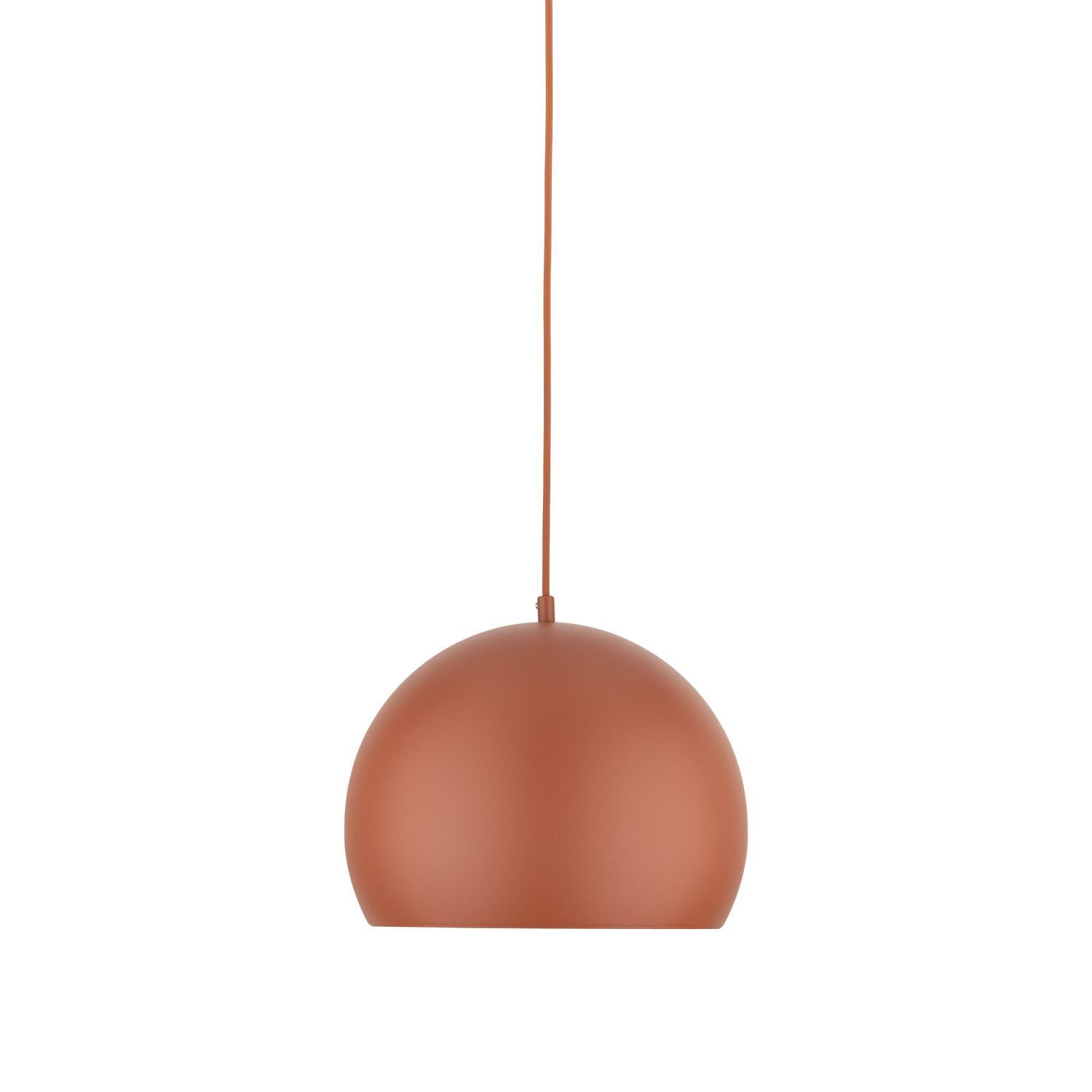 Hängelampe Metall rund Ø 27 cm Rot verstellbar E27 Kugel Retro