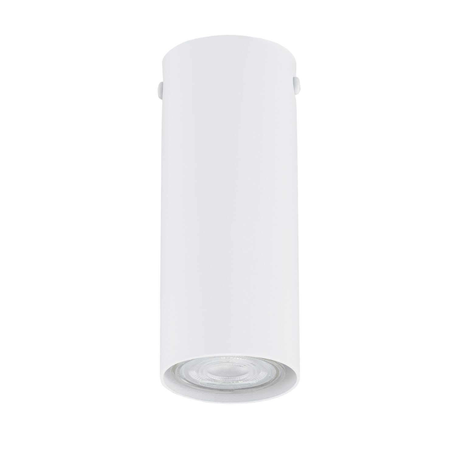 Deckenleuchte rund Ø 6 cm H: 15 cm Metall Weiß GU10 Aufputz
